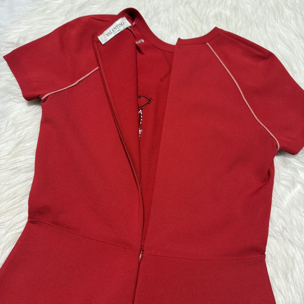 Valentino Authentic Valentino Embroidered Short Sleeve Knit Dress S Size S / US 4 / IT 40 - 10 Thumbnail