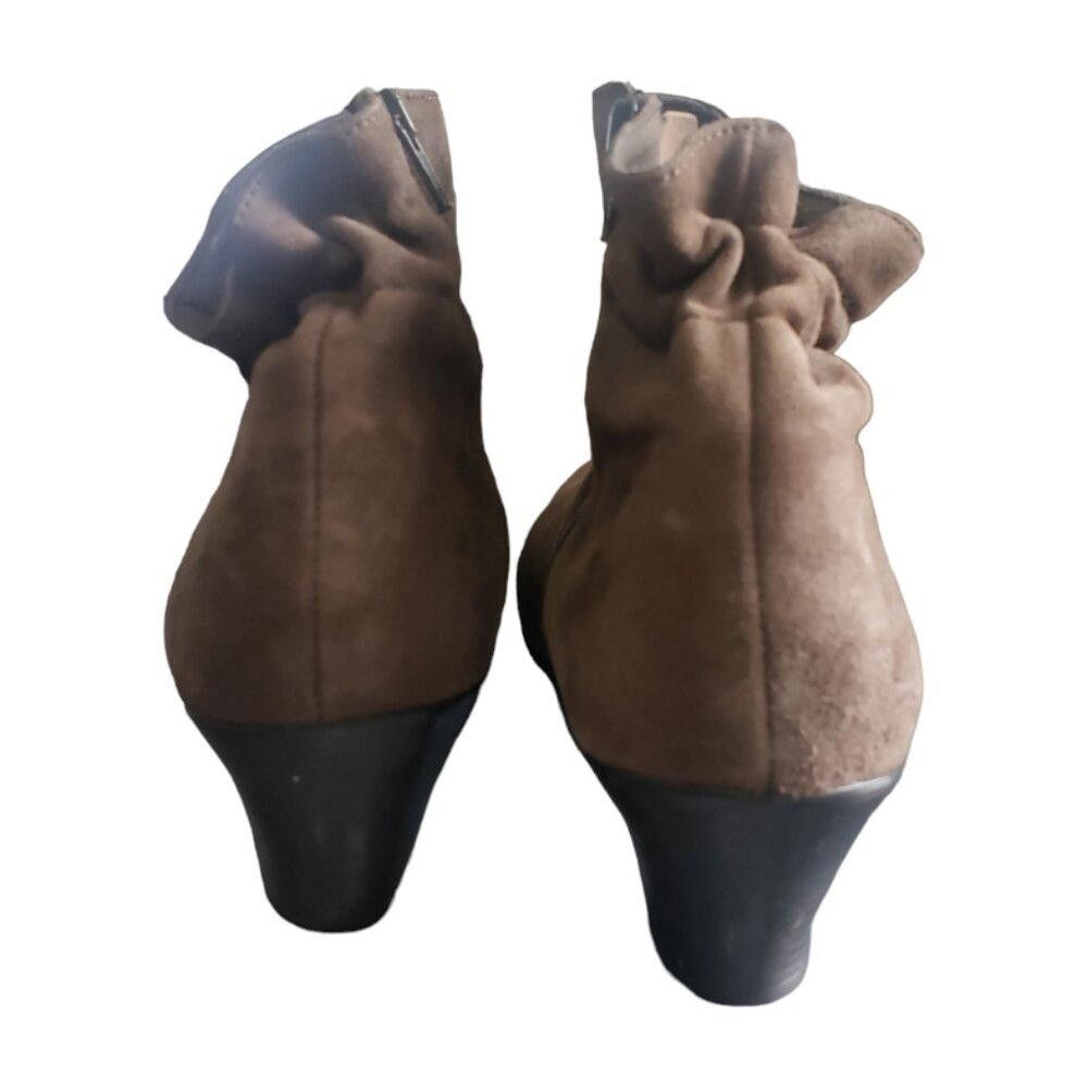Designer SH133 Murno Brown Suede Booties 9.5 Size US 9.5 / IT 39.5 - 4 Thumbnail