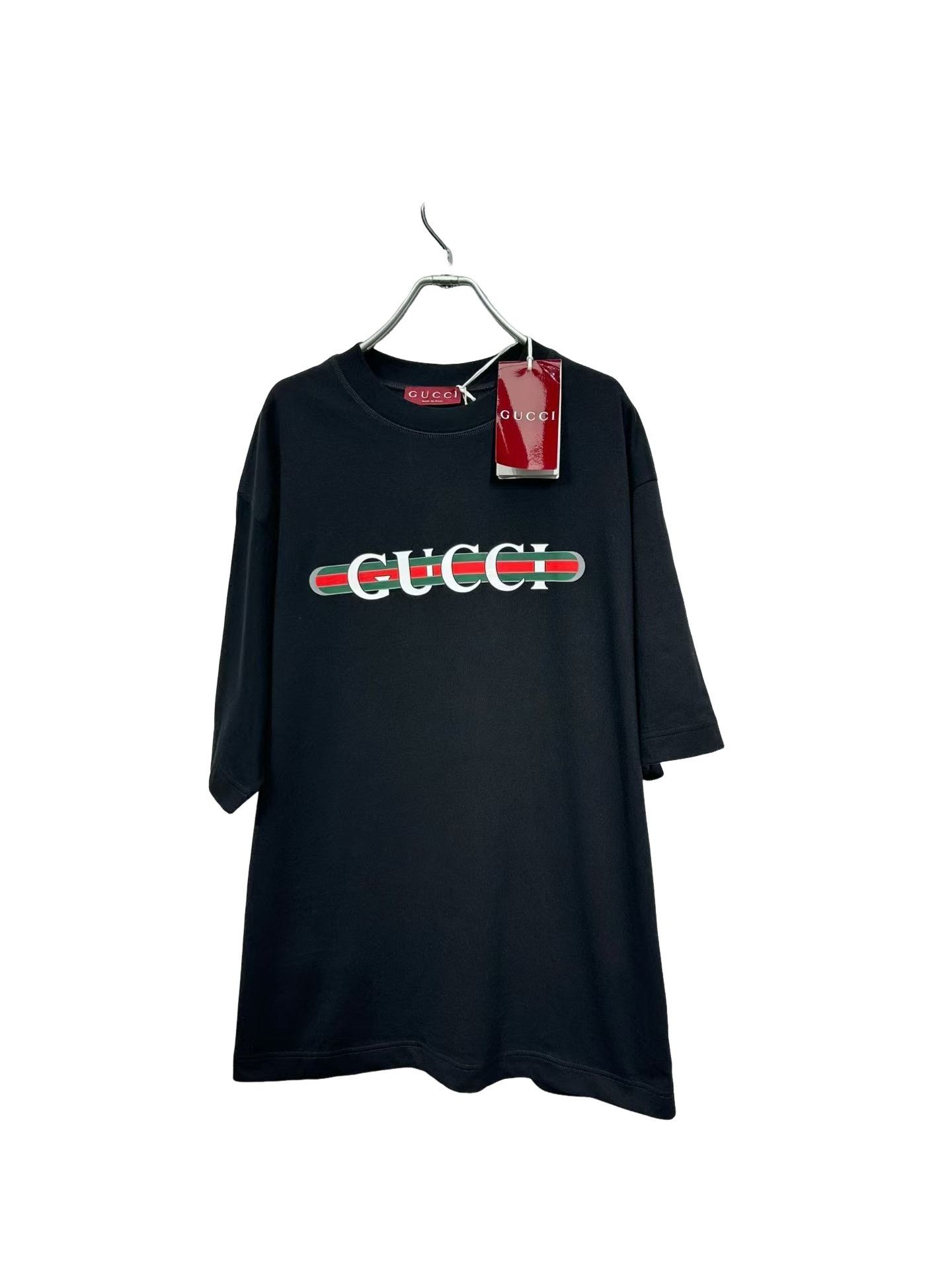 Gucci Gucci Web Stripe Logo T-Shirt M Size US M / EU 48-50 / 2 - 1 Thumbnail