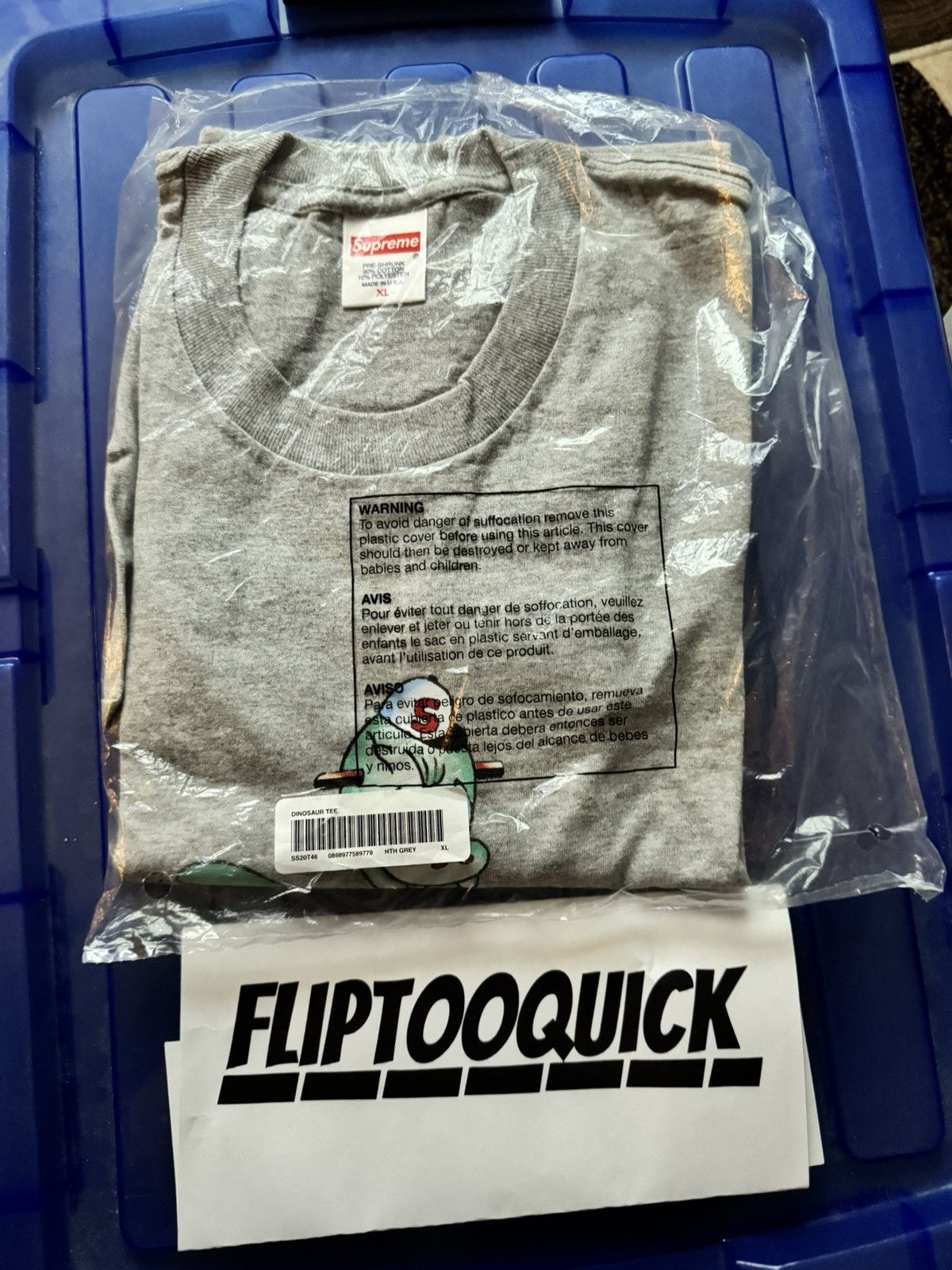 Supreme Dinosaur Tee Size US XL / EU 56 / 4 - 1 Thumbnail