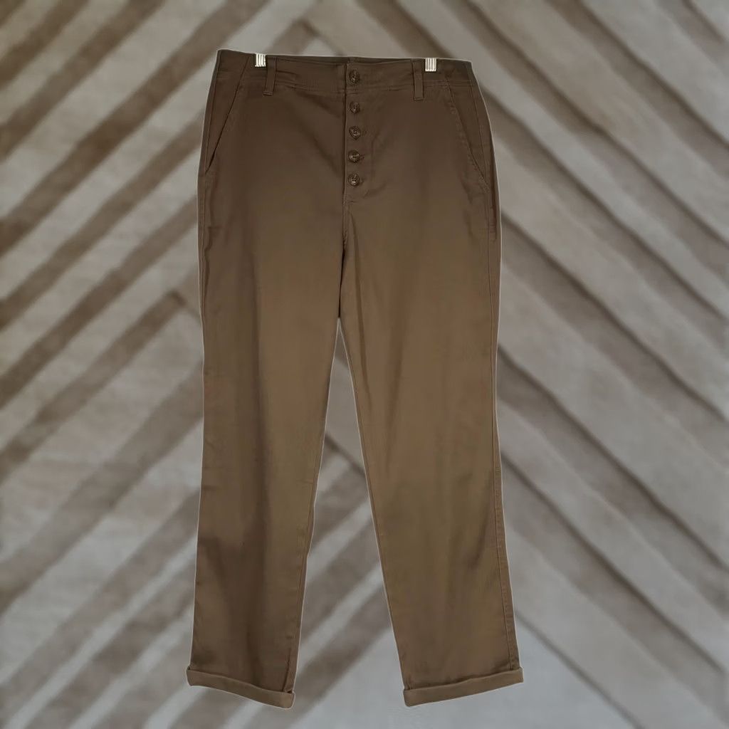 Vintage LIVERPOOL WOMEN'S Brown Lyocell Blend Pants Size 8/29 Size 30" / US 8 / IT 44 - 1 Thumbnail