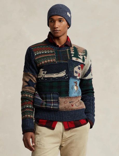 Polo Ralph Lauren Polo Ralph Lauren Patchwork Wool Sweater XS Size US XS / EU 42 / 0 - 11 Thumbnail
