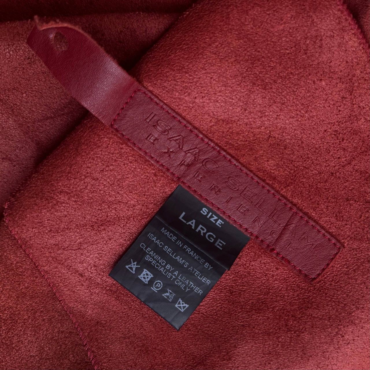 Isaac Sellam Experience isaac sellam leather jacket red wine Size US L / EU 52-54 / 3 - 3 Thumbnail
