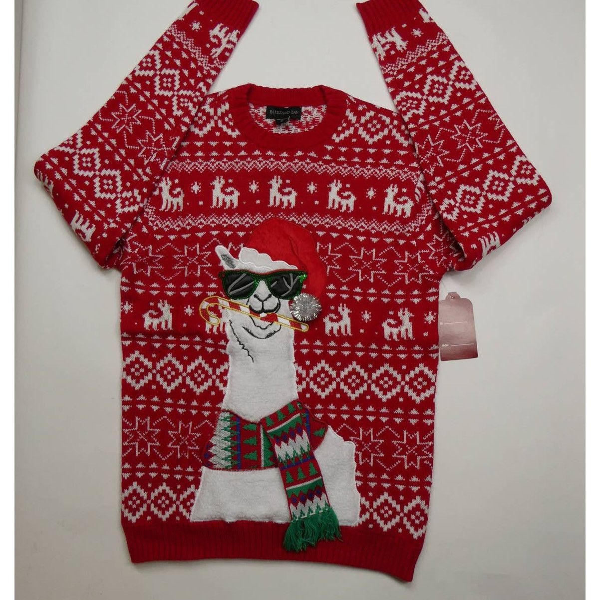 Holiday Brand men's BLIZZARD BAY holiday sweater, Llama, small, NWT Size US S / EU 44-46 / 1 - 1 Thumbnail