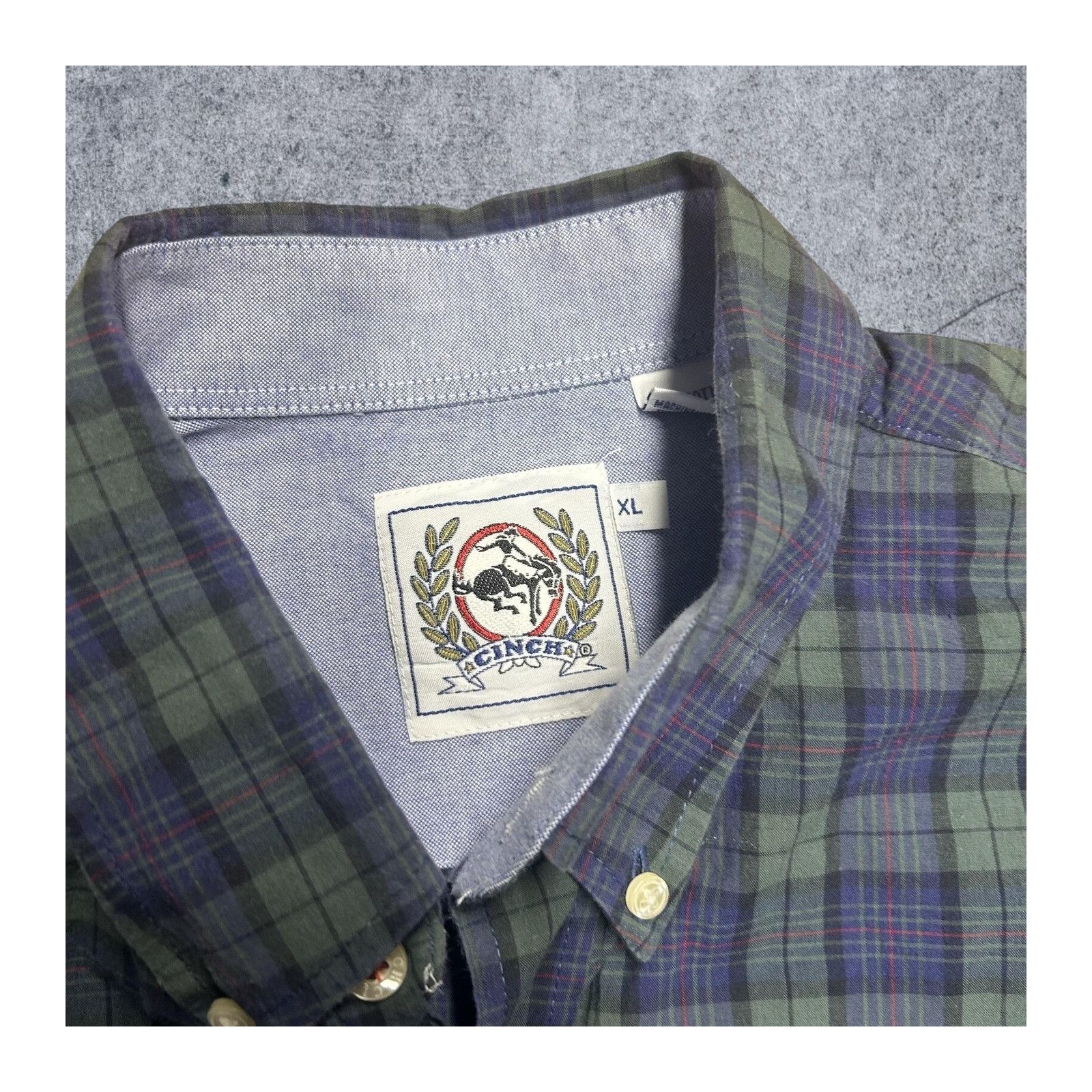 CINCH Cinch Western Wear Farm Work Plaid Button Down Long Sleeve S Size US XL / EU 56 / 4 - 4 Thumbnail