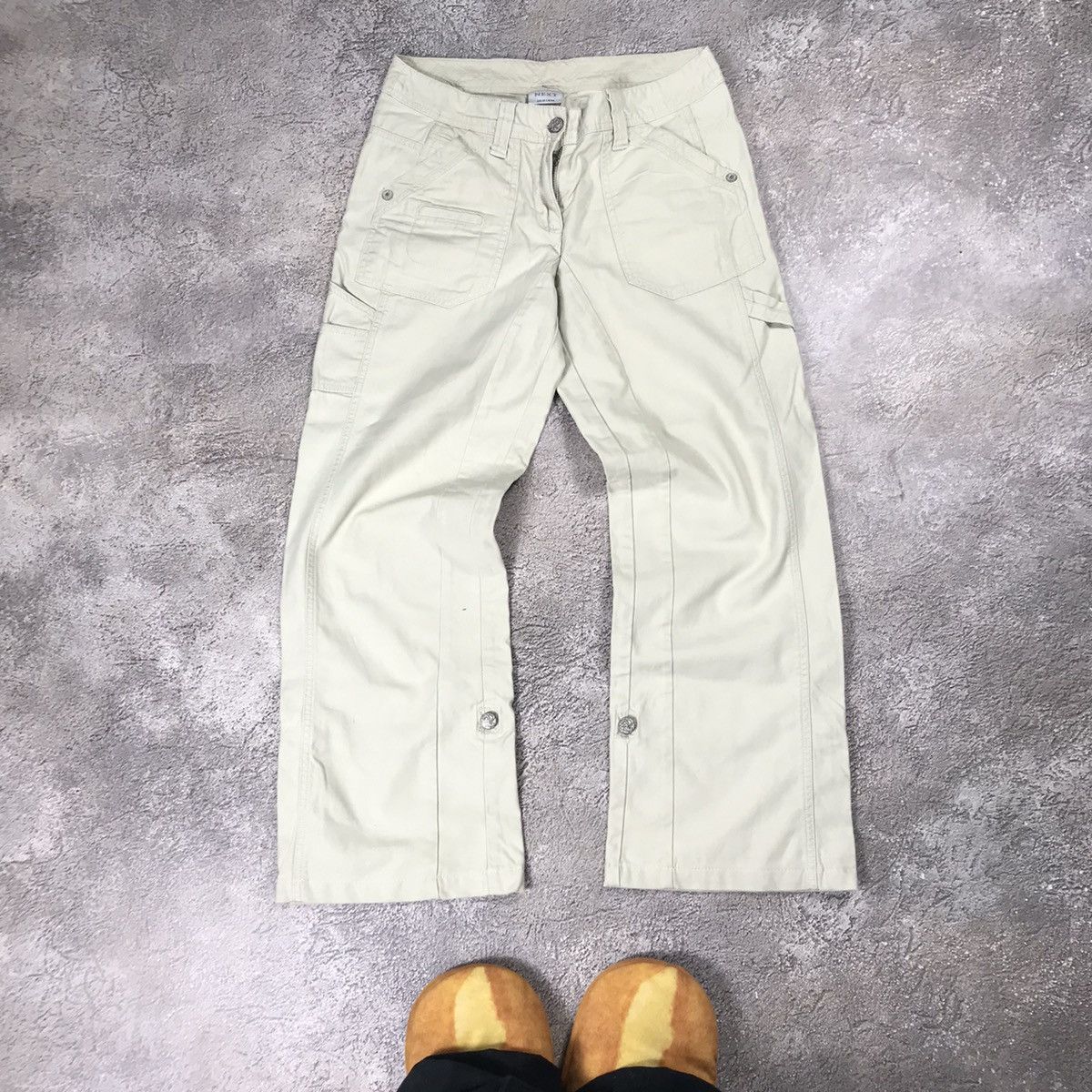 Vintage Vintage 90s Baggy Cargo Pants Flared Parachute Streetwear 30 Size 30" / US 8 / IT 44 - 2 Thumbnail