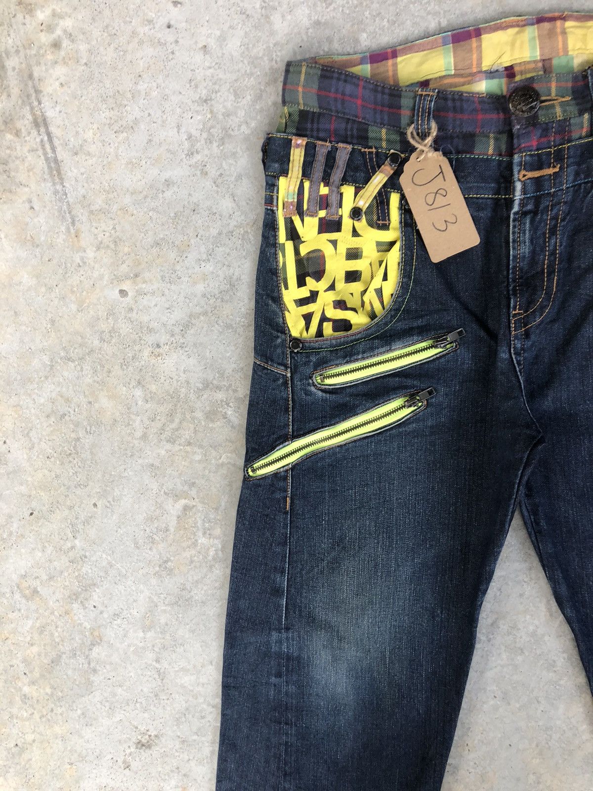 Hysteric Glamour Japanese Plsntiful Double Waist Distressed Jeans Size US 31 - 5 Thumbnail