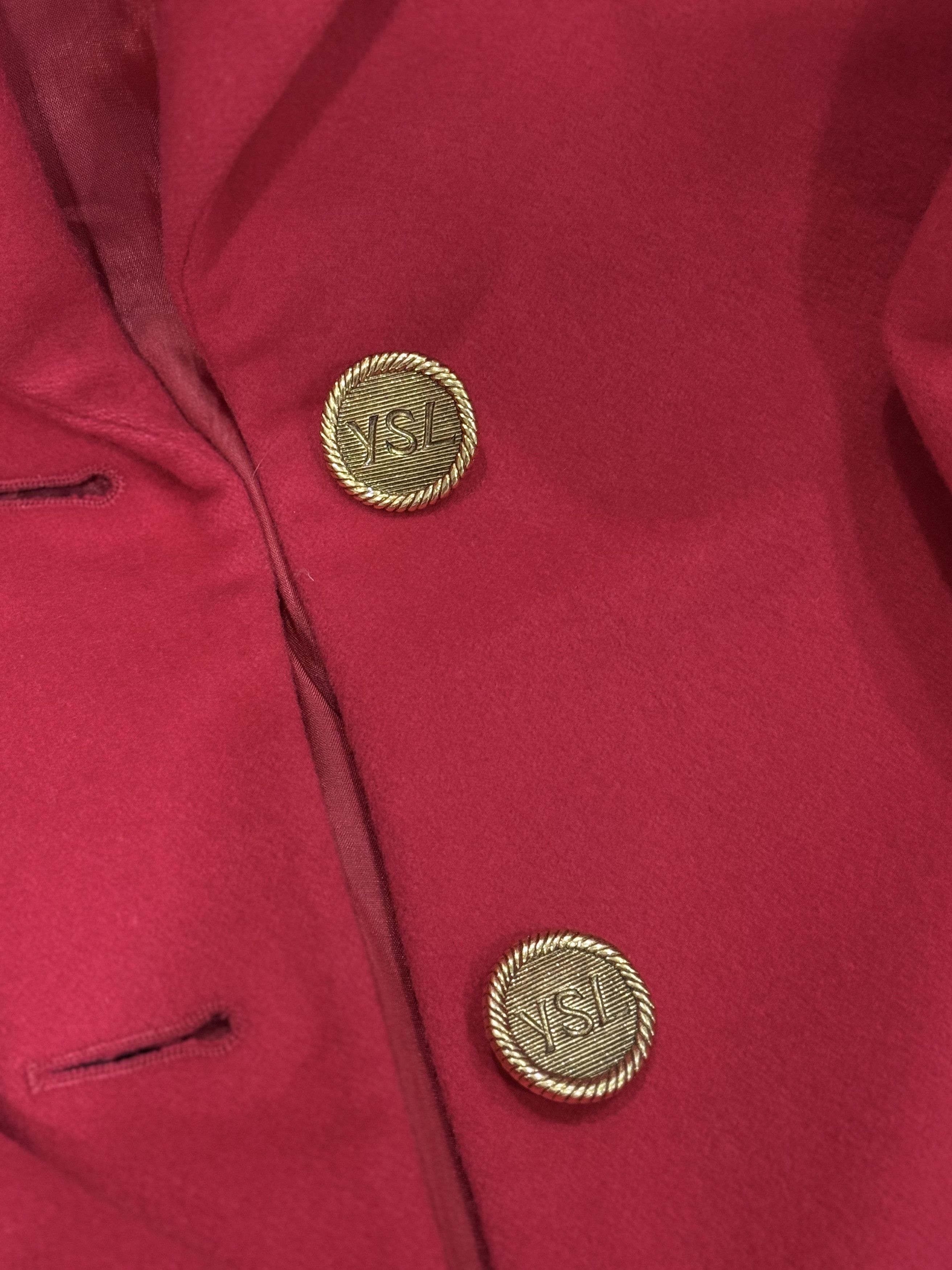 Yves Saint Laurent Vintage Yves Saint Laurent Wool Blazer Size L / US 10 / IT 46 - 6 Thumbnail