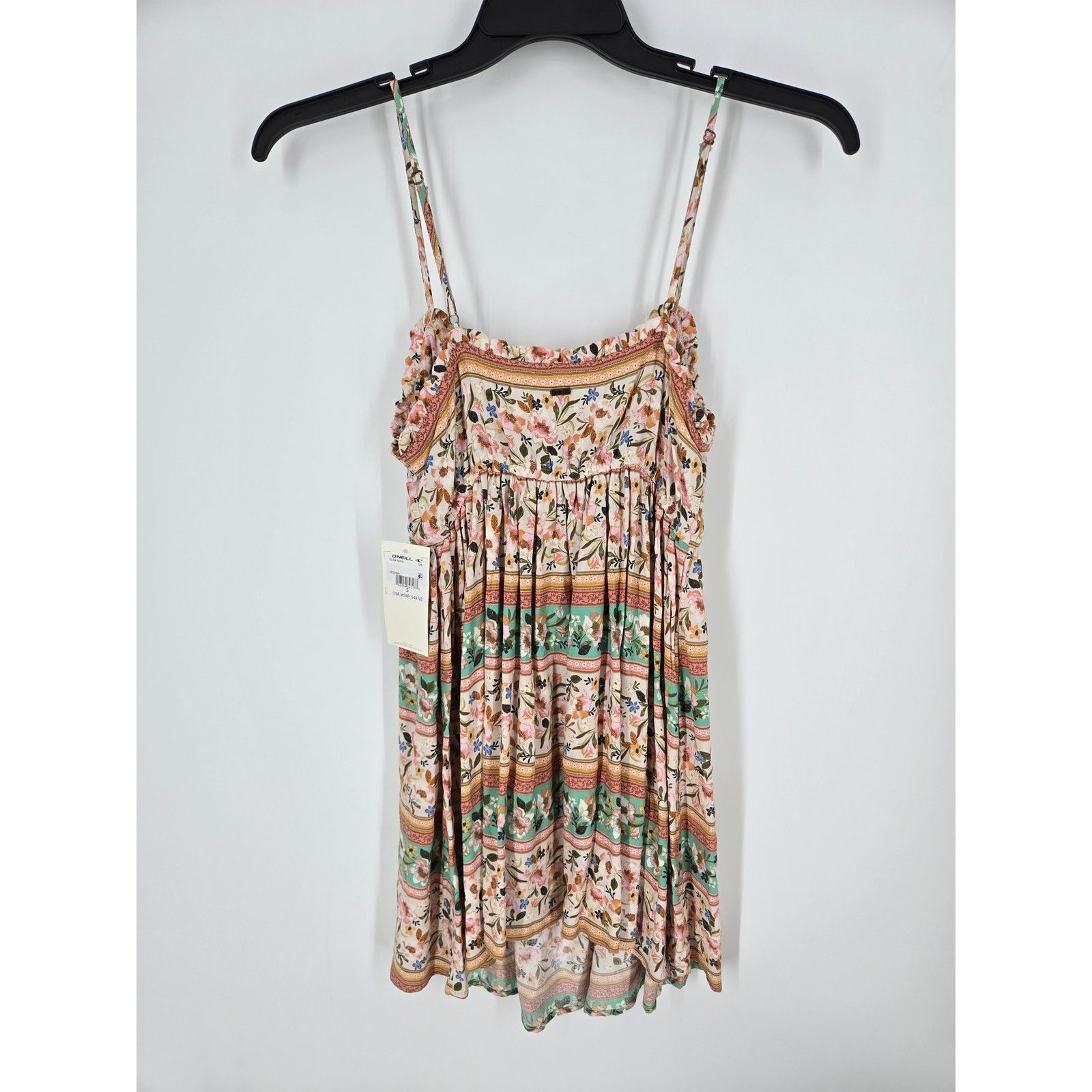 O'Neill NWT O'Neill Delena Sun Dress with Drawstring V-Neck Tapioca Size S / US 4 / IT 40 - 6 Thumbnail