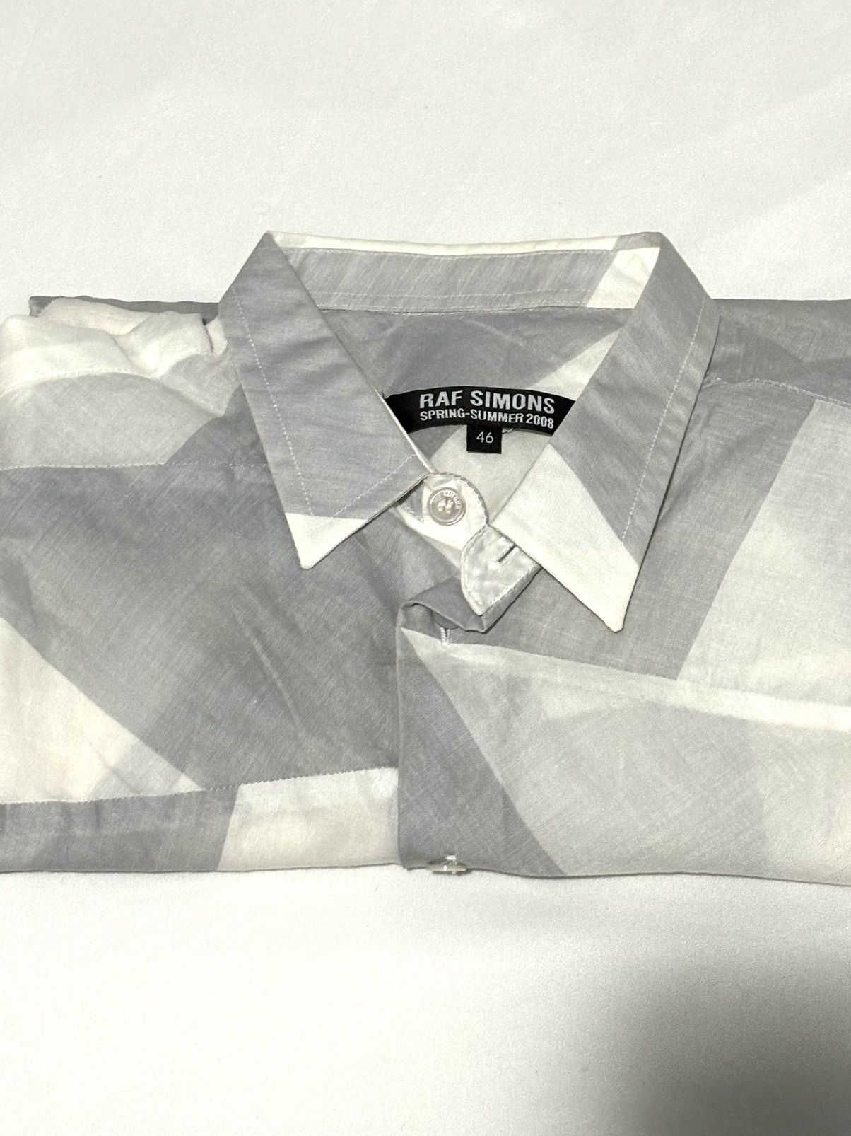 Raf Simons Raf Simons Semi Sheer Geometric Button Up Size US S / EU 44-46 / 1 - 2 Thumbnail