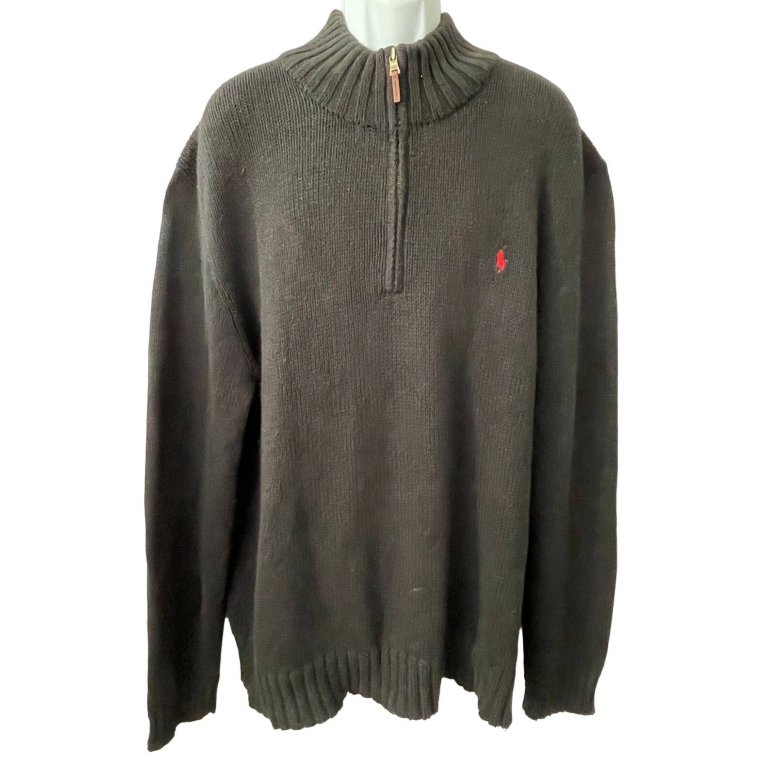 Polo Ralph Lauren Polo by Ralph Lauren Cotton 1/4 Zip Sweater Size 2XL Size US XXL / EU 58 / 5 - 1 Thumbnail