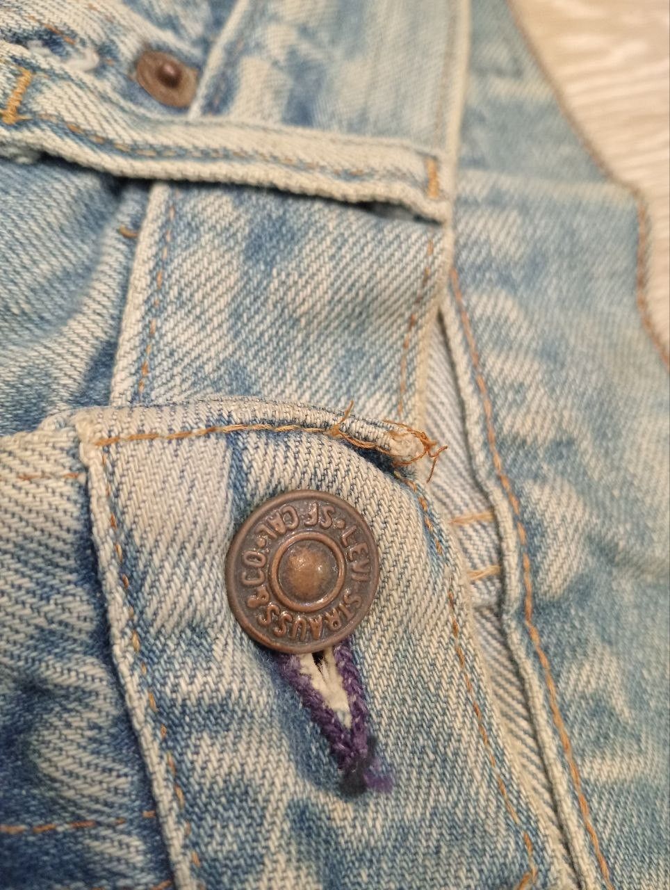 Levi's LEVI'S VINTAGE 505-0217 TOP BUTTON #8 DISTRESSED DENIM PANTS Size US 32 / EU 48 - 7 Thumbnail
