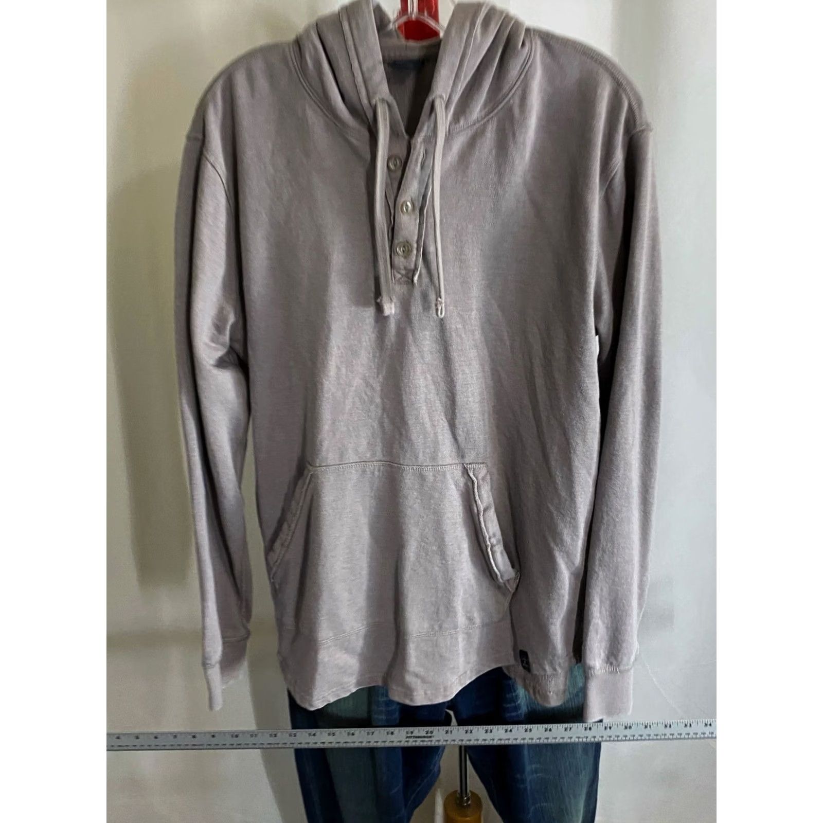 Lucky Brand Lucky Brand Gray Button Hoody SWEATER Large L Mens Size US L / EU 52-54 / 3 - 4 Thumbnail