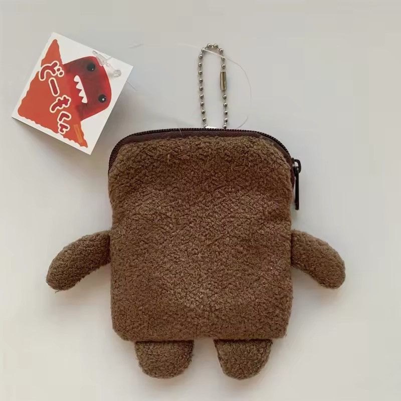 Japanese Brand Kawaii Domo Kun Plush Coin Purse Wallet Size ONE SIZE - 2 Thumbnail