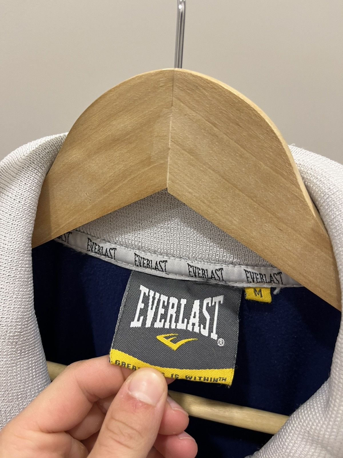 Everlast Everlast Vintage 90s Zip Hoodie Y2K Blue Casual Boxer Size US M / EU 48-50 / 2 - 6 Thumbnail