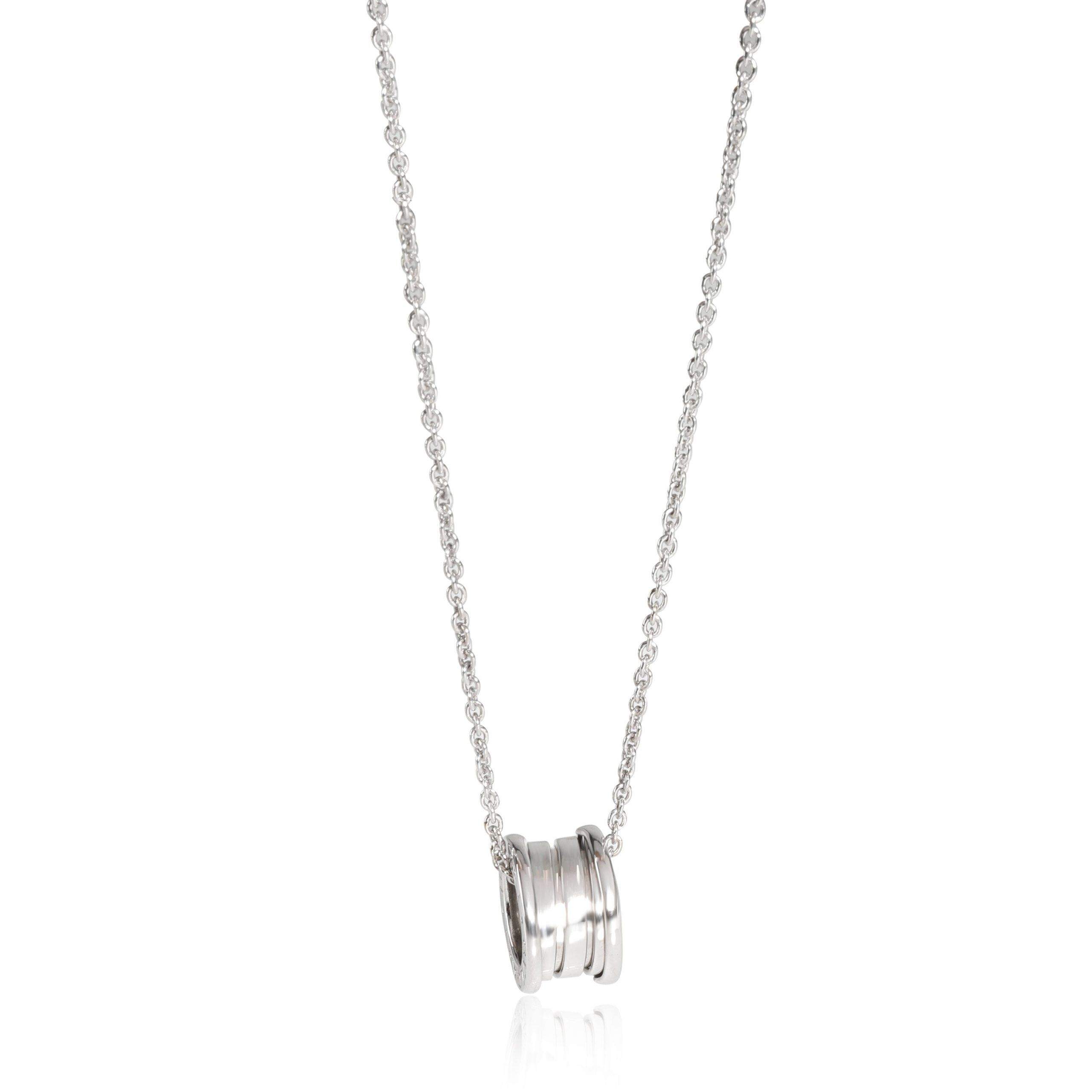 image of Bvlgari B.zero1 Pendant In 18K White Gold, Women's
