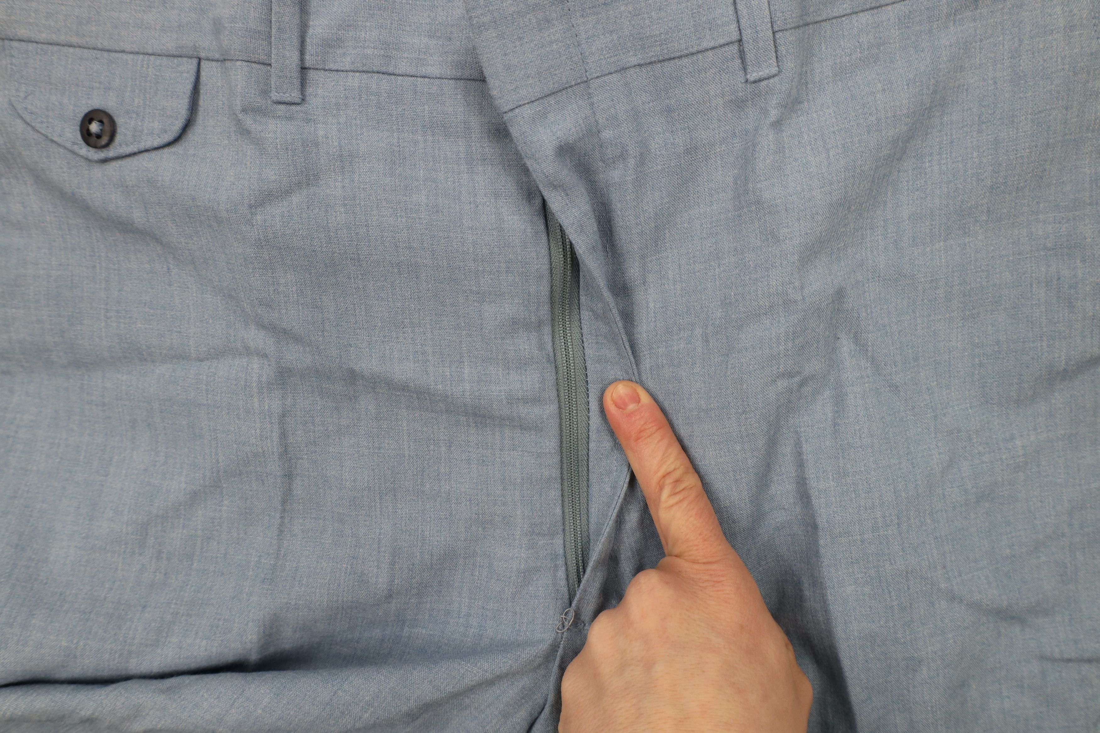 Vintage Vintage 70s Streetwear Flared Wide Leg Chino Pants Blue USA Size US 34 / EU 50 - 7 Thumbnail