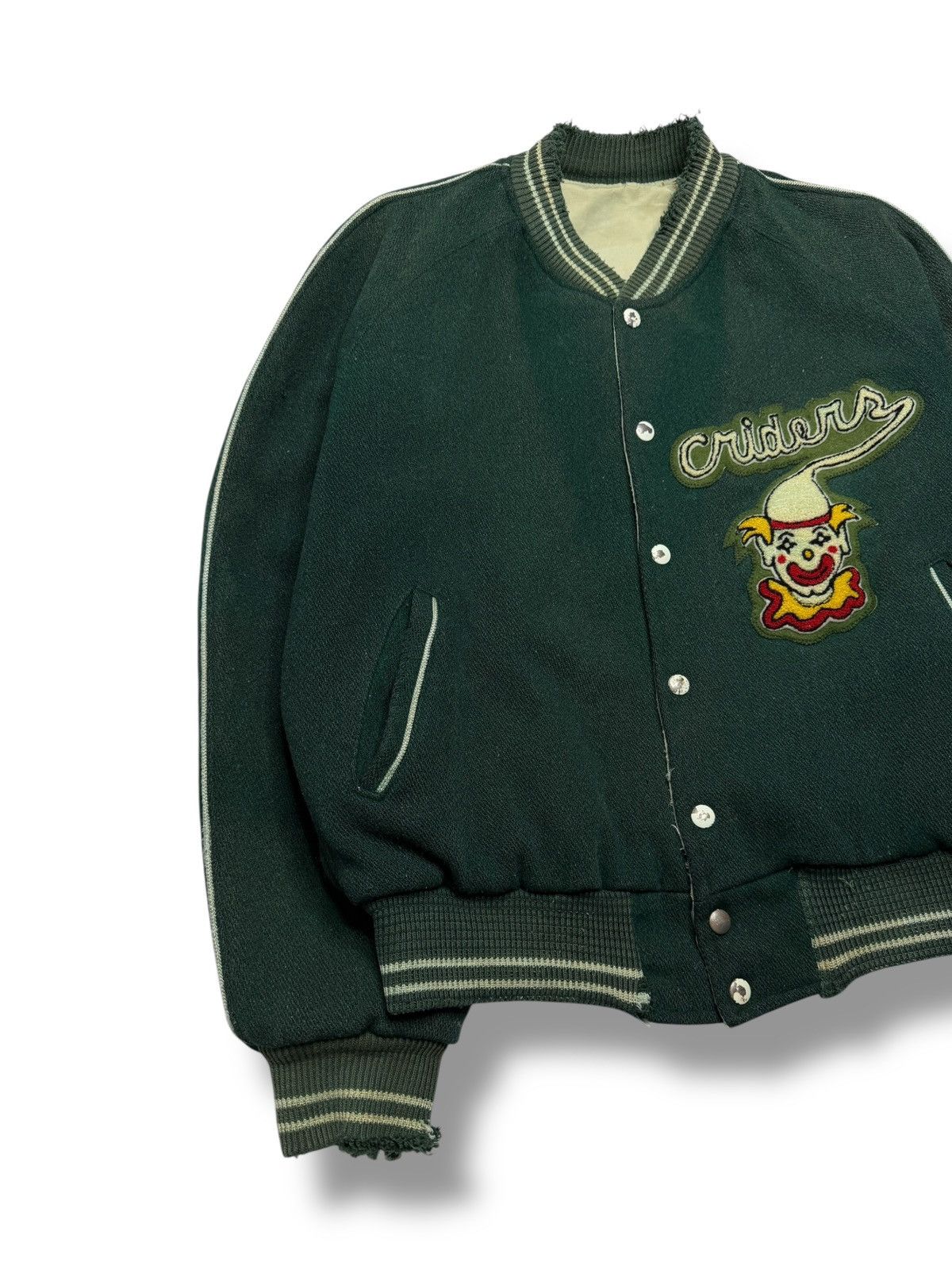 Vintage Vintage 1950’s Wool Criders Clowns Varsity Letterman Jacket Size US L / EU 52-54 / 3 - 2 Thumbnail