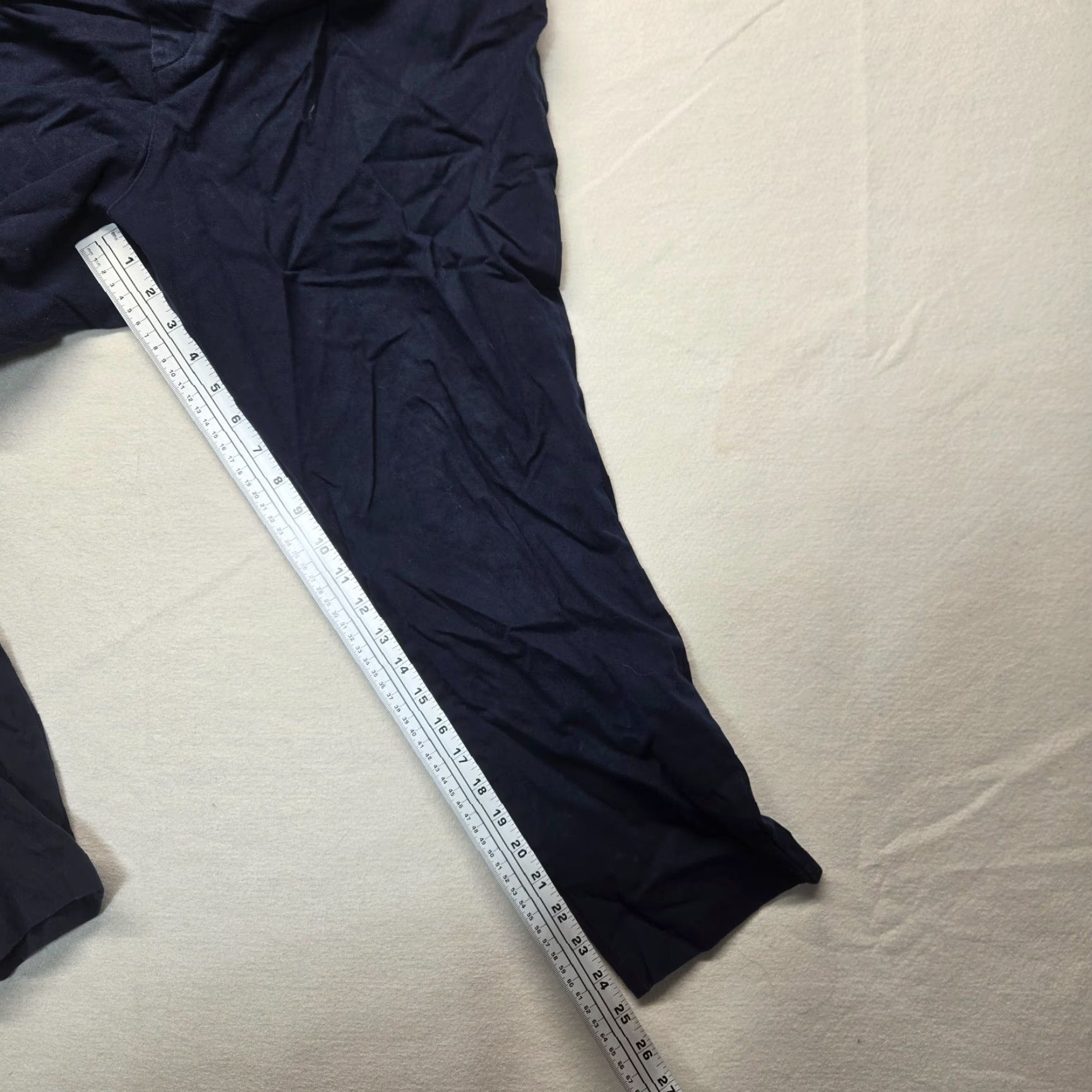 Old Navy Old Navy Maternity Full-Panel Pixie Ankle Pants Womens 20 Navy Blue Pull On Size 42" / US 20 - 6 Thumbnail
