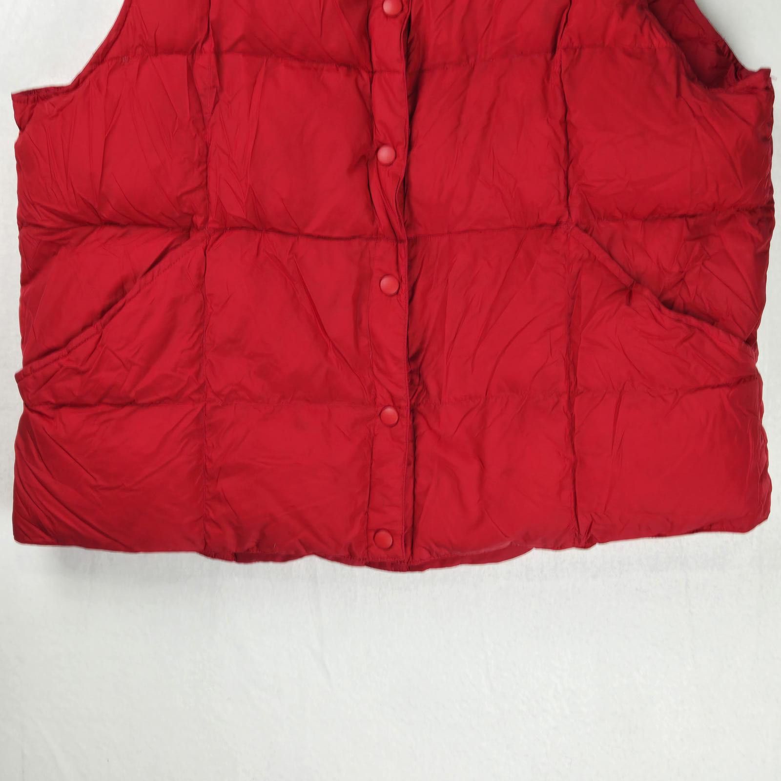 Lands' End Lands End Red Puffer Vest Womens XL Down FIlled Size XL / US 12-14 / IT 48-50 - 7 Thumbnail