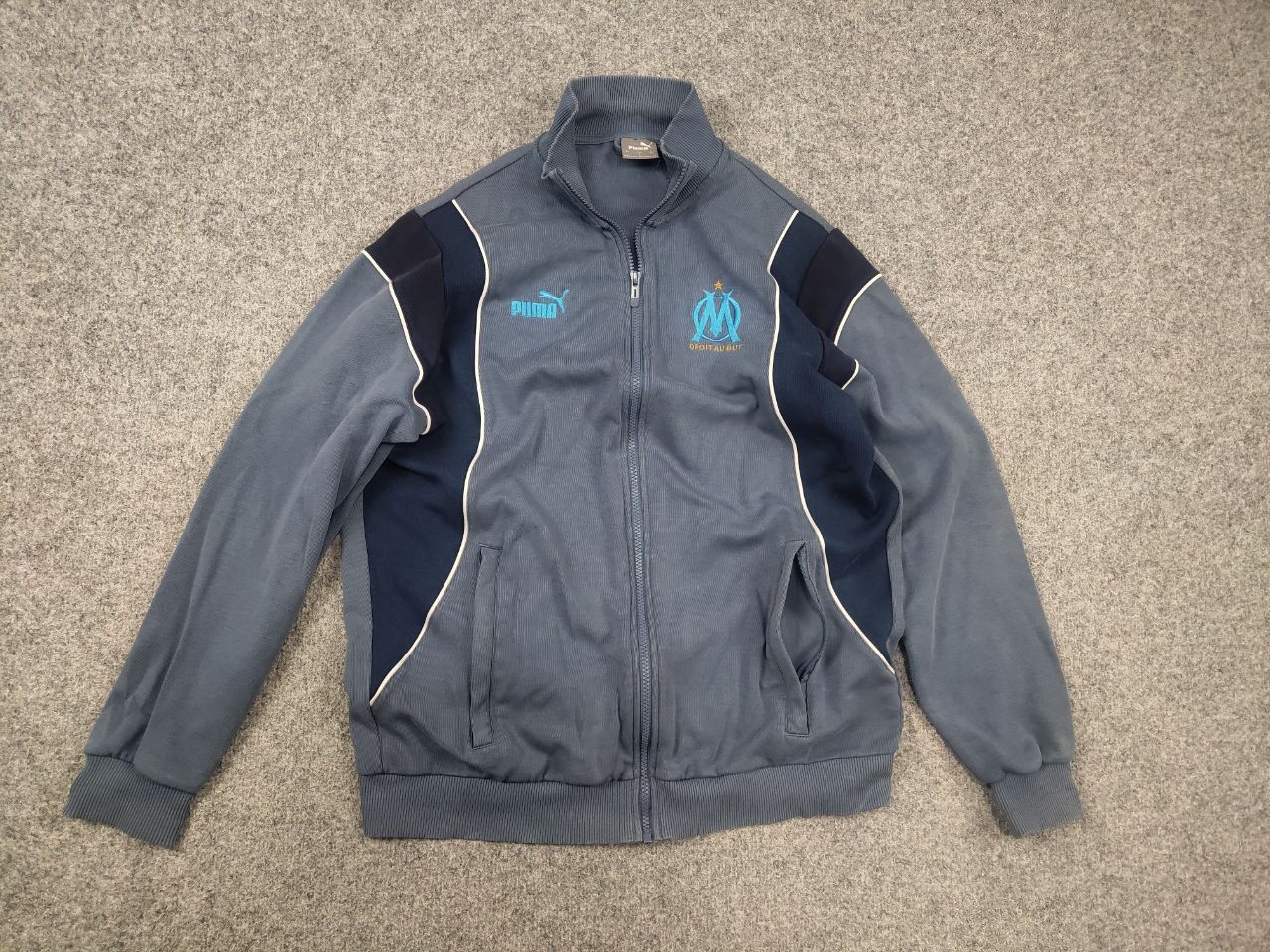 Puma Vintage Puma x Olympique Marseille Logo Zip track Jacket Size US L / EU 52-54 / 3 - 8 Thumbnail