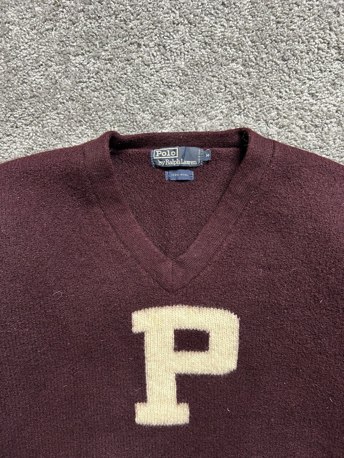 Polo Ralph Lauren Vintage 90s Polo Ralph Lauren P Wool V Neck 