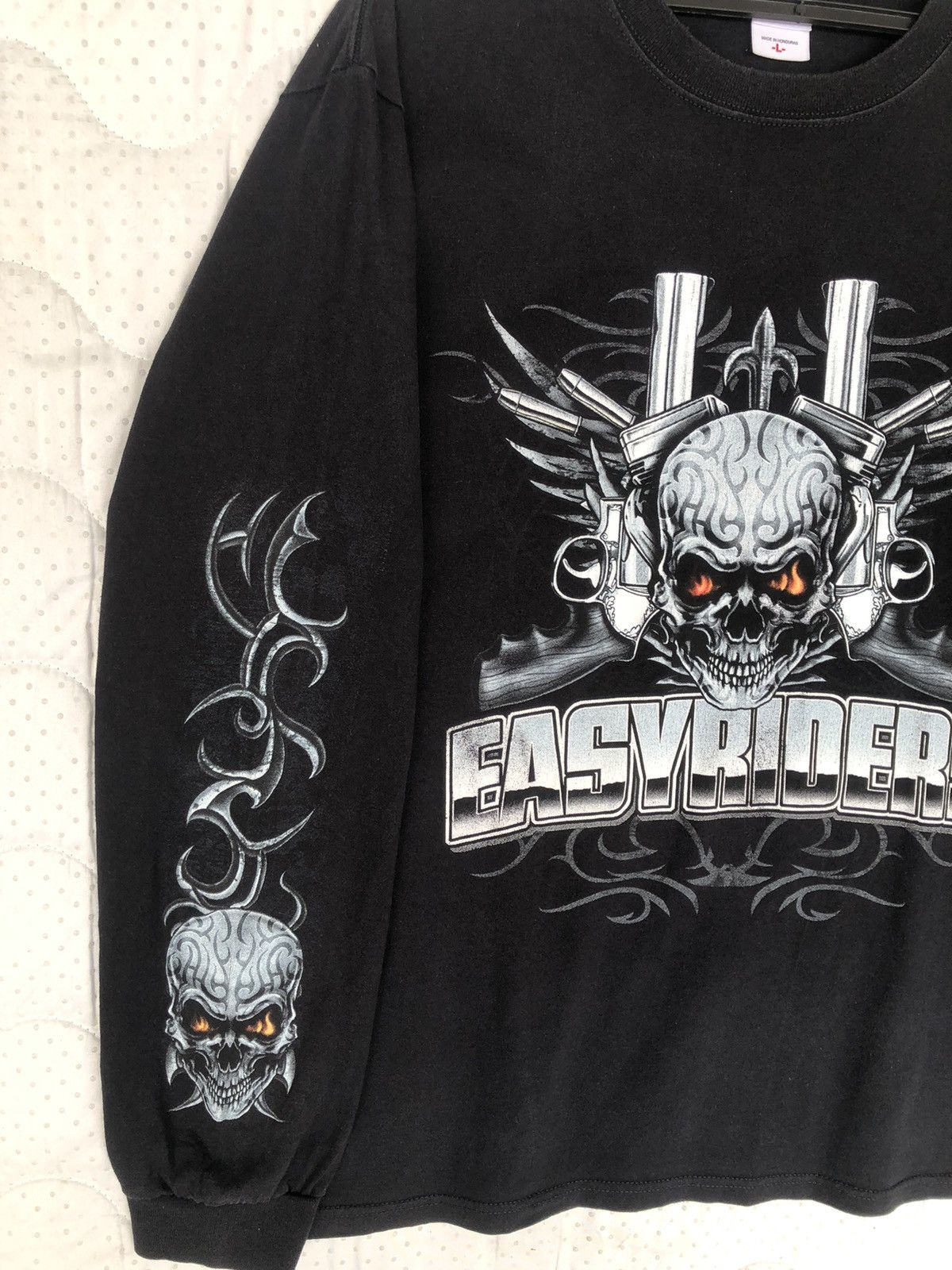 Harley Davidson Vintage EASYRIDERS Skull And Guns Sleeve Print Size US L / EU 52-54 / 3 - 3 Thumbnail