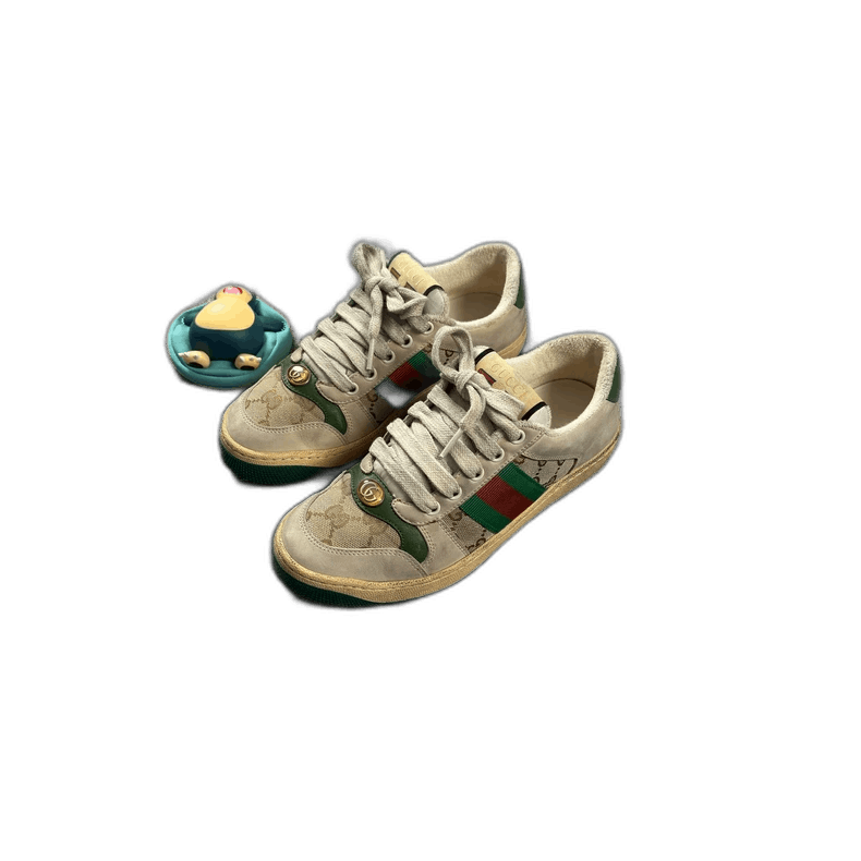 Gucci Gucci Green Enamel Sneakers for Women-2505 Size US 6 / IT 36 - 1 Thumbnail