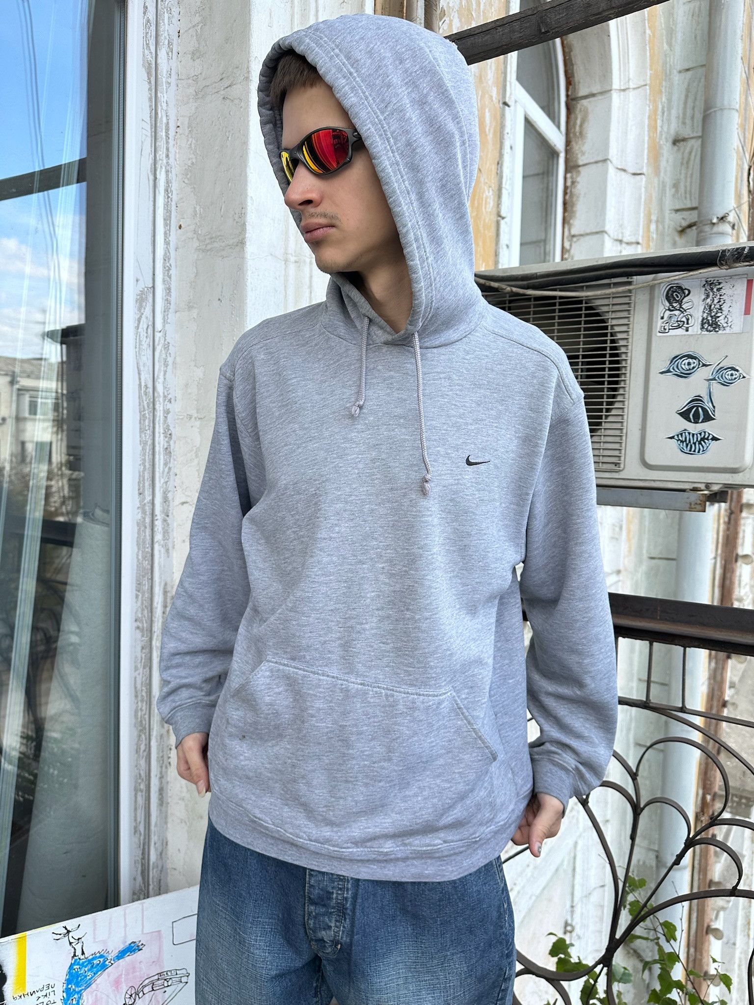 Nike NIKE hoodie Y2K Boxy Distressed Embroidery SWOOSH Size US M / EU 48-50 / 2 - 6 Thumbnail