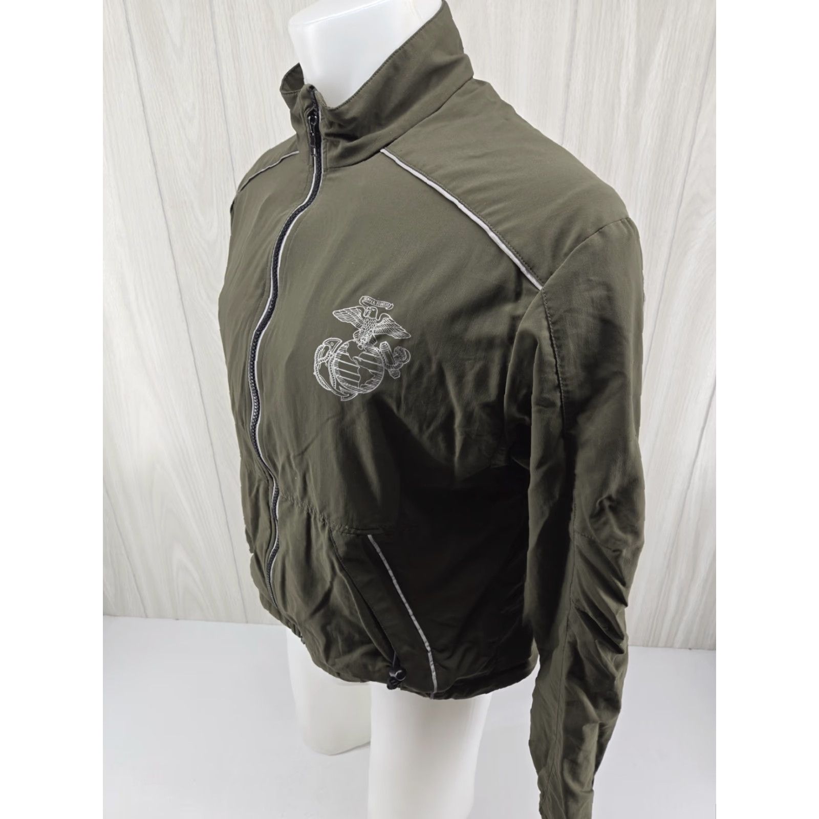 New Balance VINTAGE (no) -> USMC Marine Corps Jacket Mens Medium Green Training Running New Balance Size US 31 - 4 Thumbnail