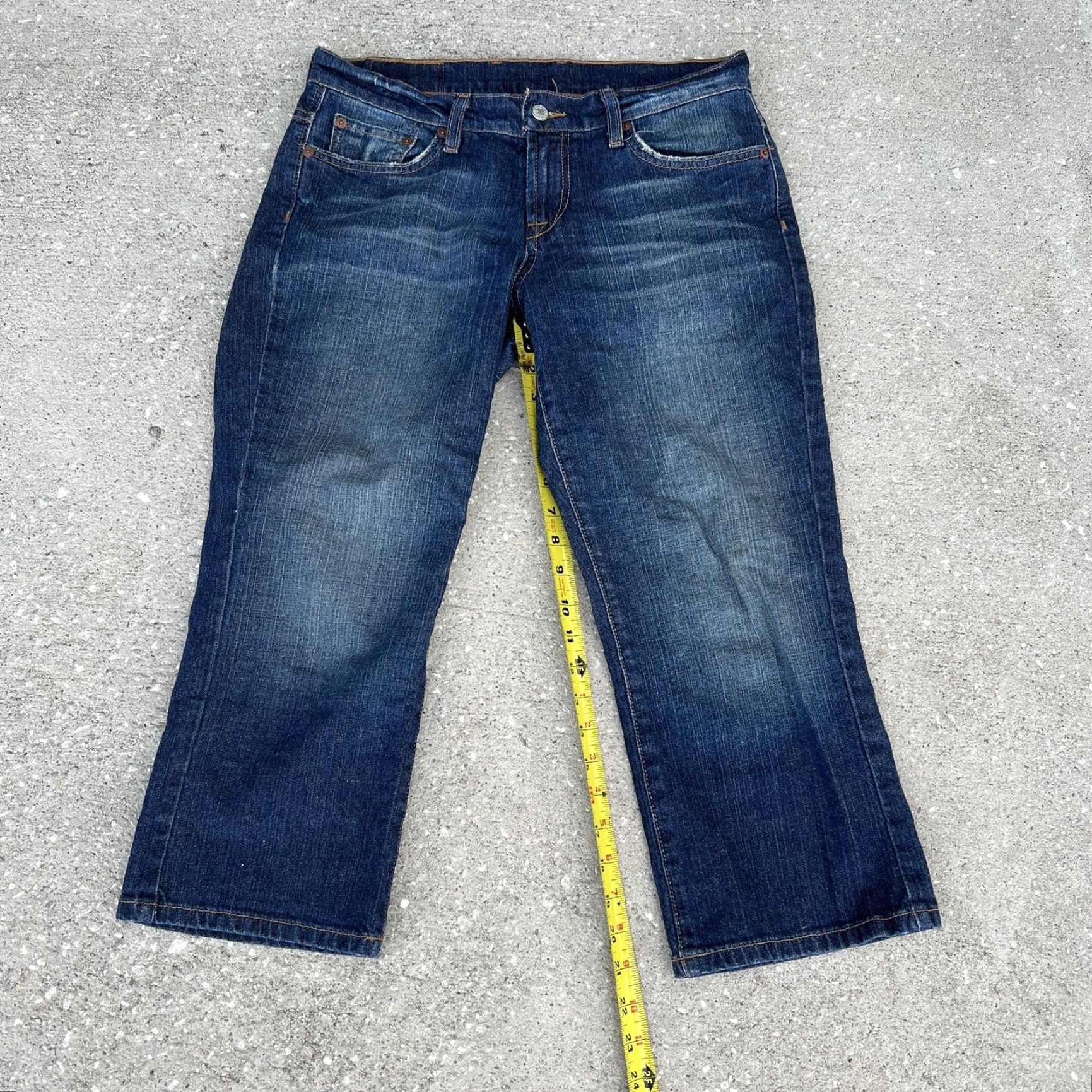Lucky Brand Vintage Lucky Brand Women's Cropped Blue Denim Jeans Size 6 Regular Fit Spring Summer Fall Size 28" / US 6 / IT 42 - 5 Thumbnail