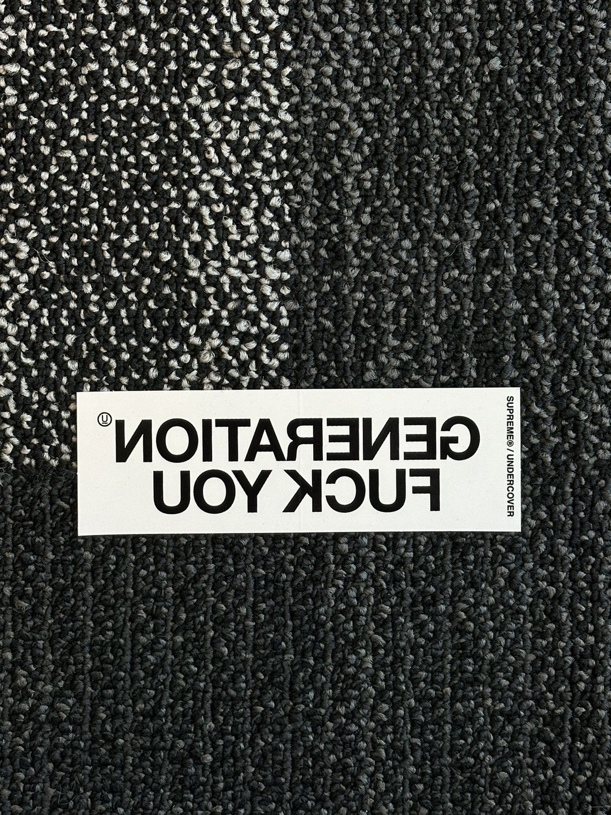 Supreme Supreme Undercover Generation Fuck You Sticker Size ONE SIZE - 1 Preview