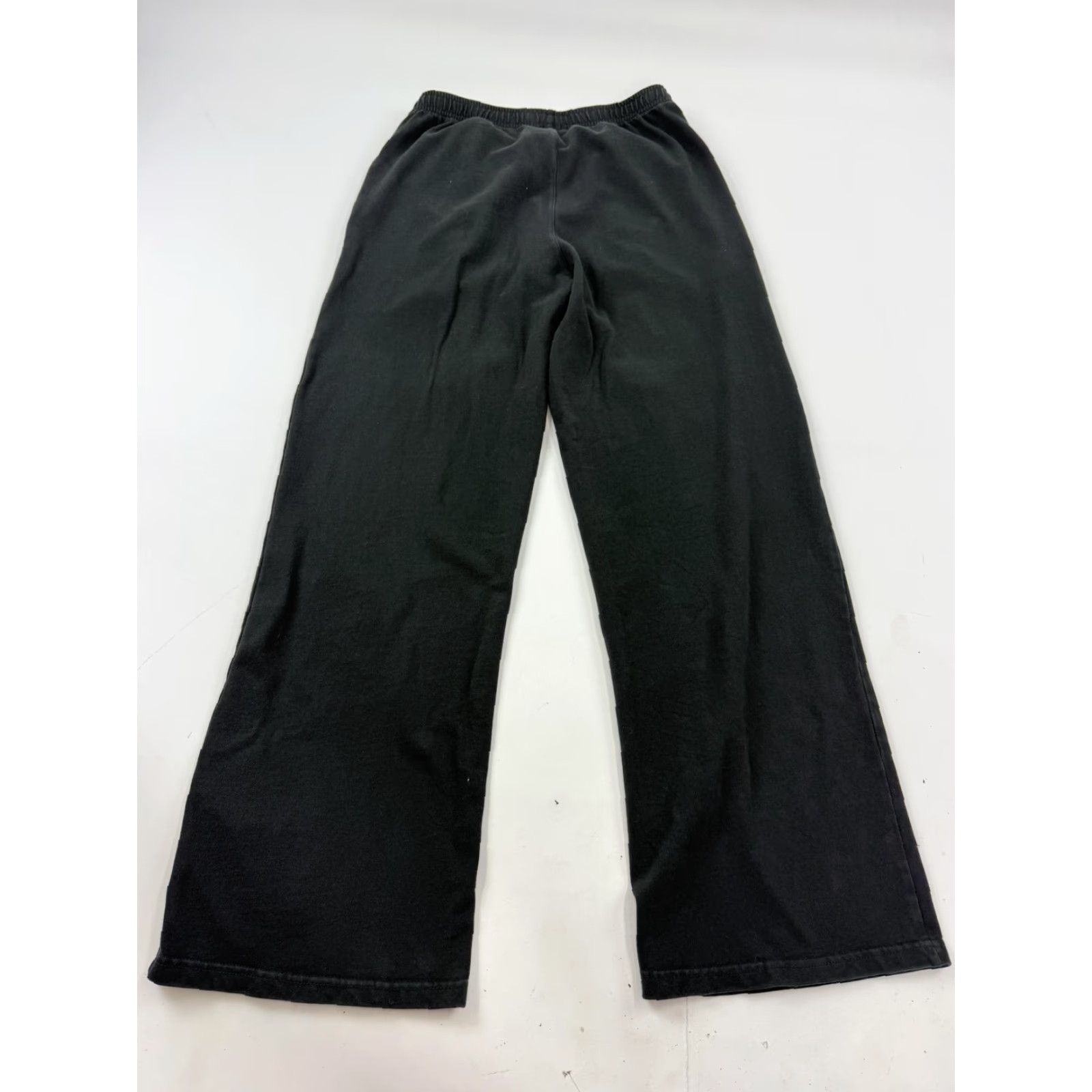 Vintage J. Galt Womens Small Black Knit Sweatpants Drawstring Elastic Waist Lounge Pants Straight Leg Casual Size 28" / US 6 / IT 42 - 5 Thumbnail