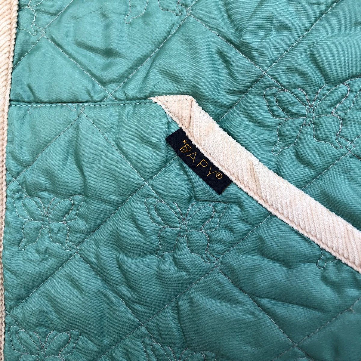 Bape × Lavenham × Vintage Vintage LAVENHAM x BAPY butterfly quilted jacket Size XS / US 0-2 / IT 36-38 - 5 Thumbnail