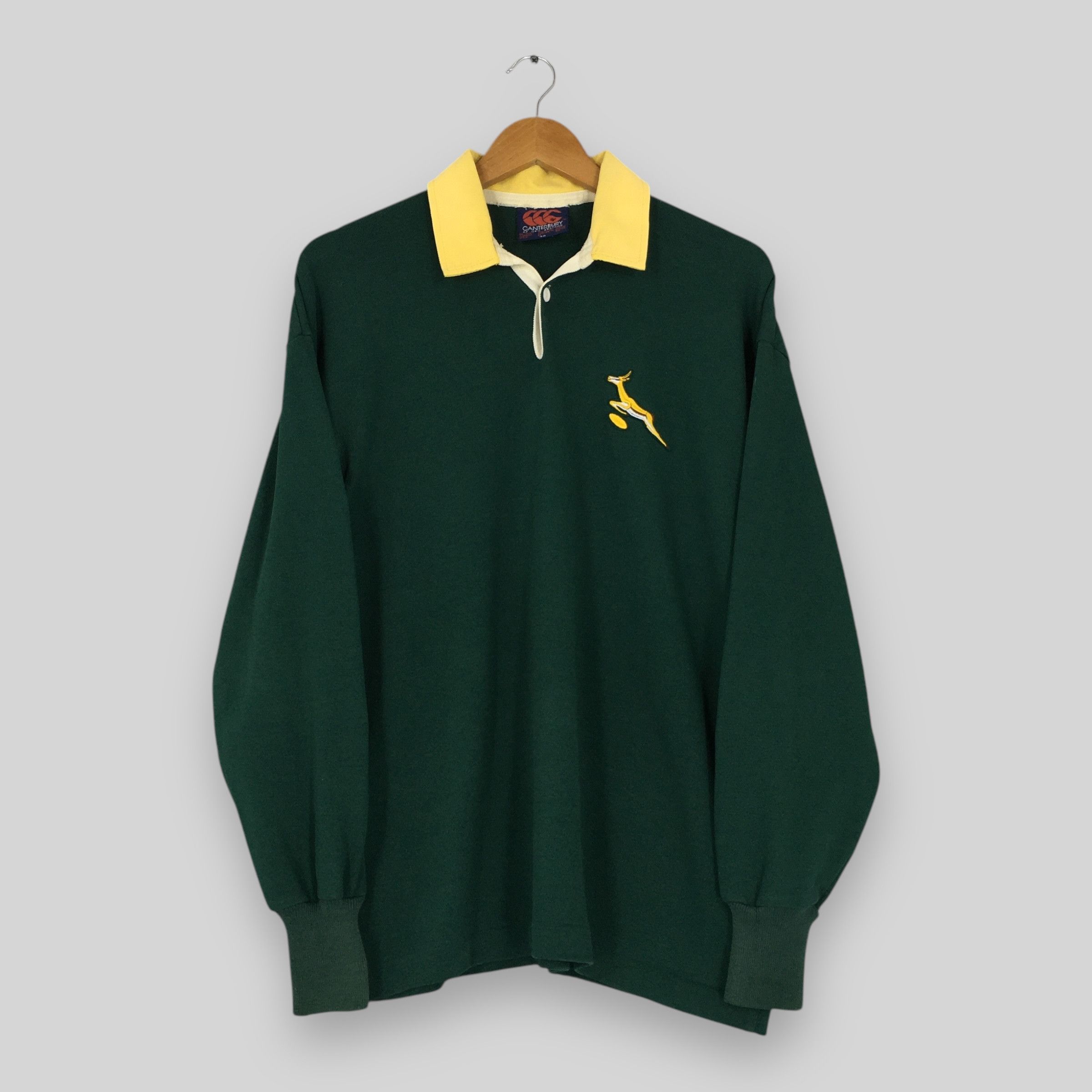 Canterbury of New Zealand Vintage Canterbury South Africa Rugby Union Shirt Medium Size US M / EU 48-50 / 2 - 1 Thumbnail