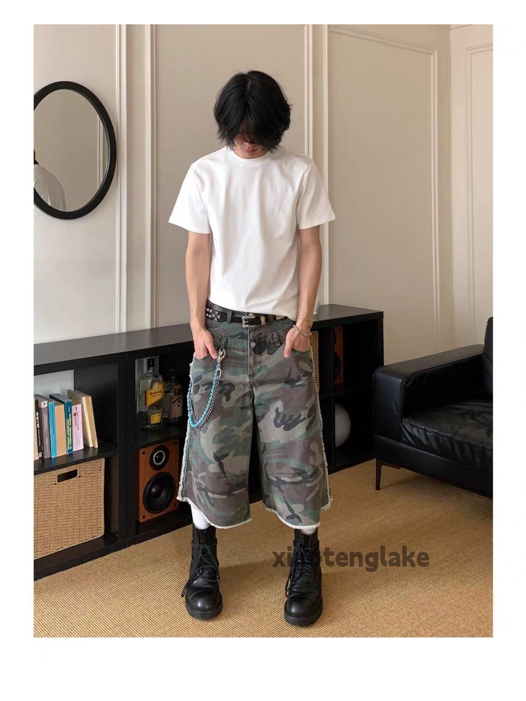 Vintage xtl kapital carhartt style outdoor loose flared cargo shorts Size US 28 / EU 44 - 4 Thumbnail