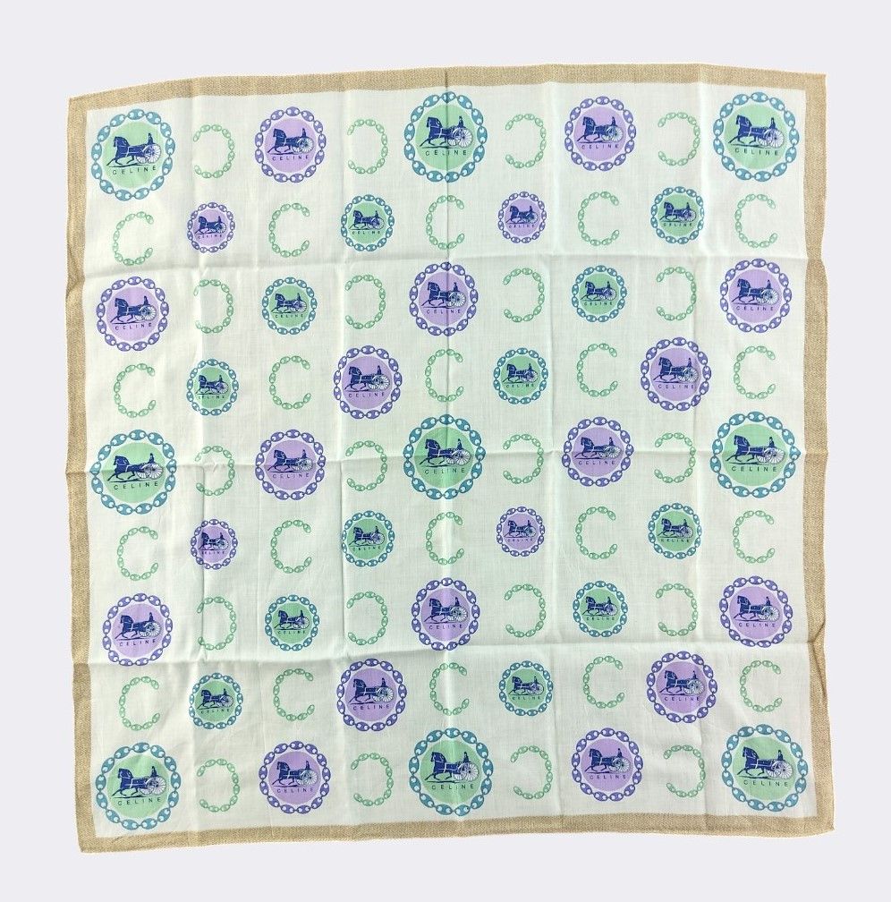 Celine Vintage Celine Handkerchief Neckerchief Bandana H001D Size ONE SIZE - 1 Thumbnail