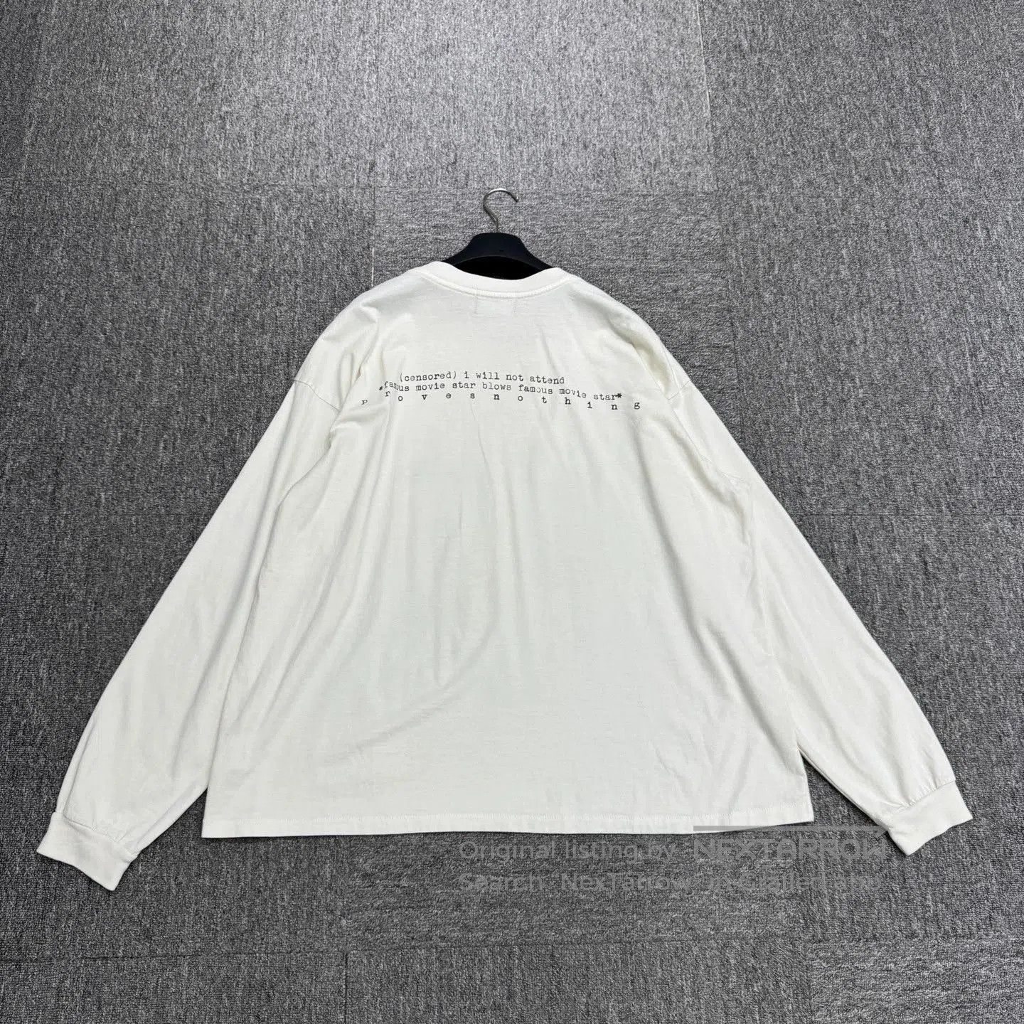Enfants Riches Deprimes White Long-Sleeve Graphic Print Shirt. Size US XL / EU 56 / 4 - 5 Thumbnail