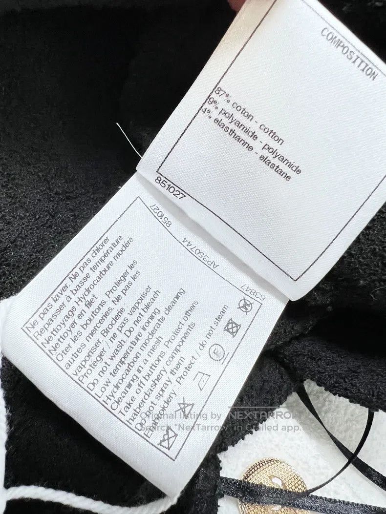 Chanel Chanel 22S black and white colour-block backless jumpsuit Size 24" / US 00 / IT 34 - 8 Thumbnail