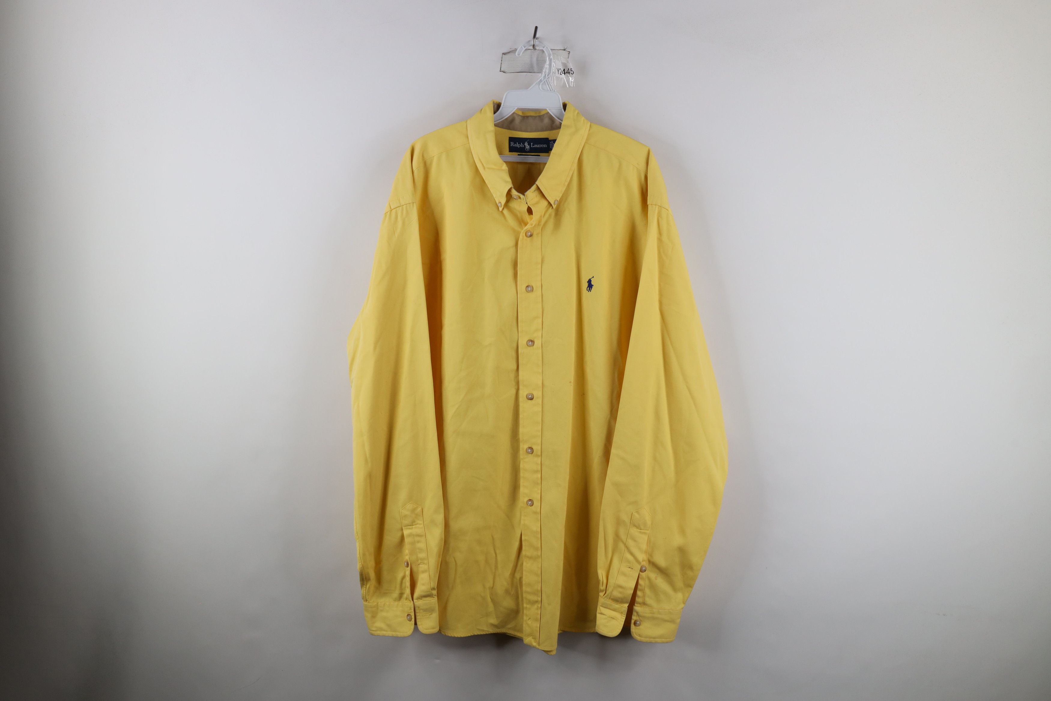Polo Ralph Lauren Vintage 90s Ralph Lauren Fit Heavyweight Button Shirt Size US XXL / EU 58 / 5 - 1 Thumbnail