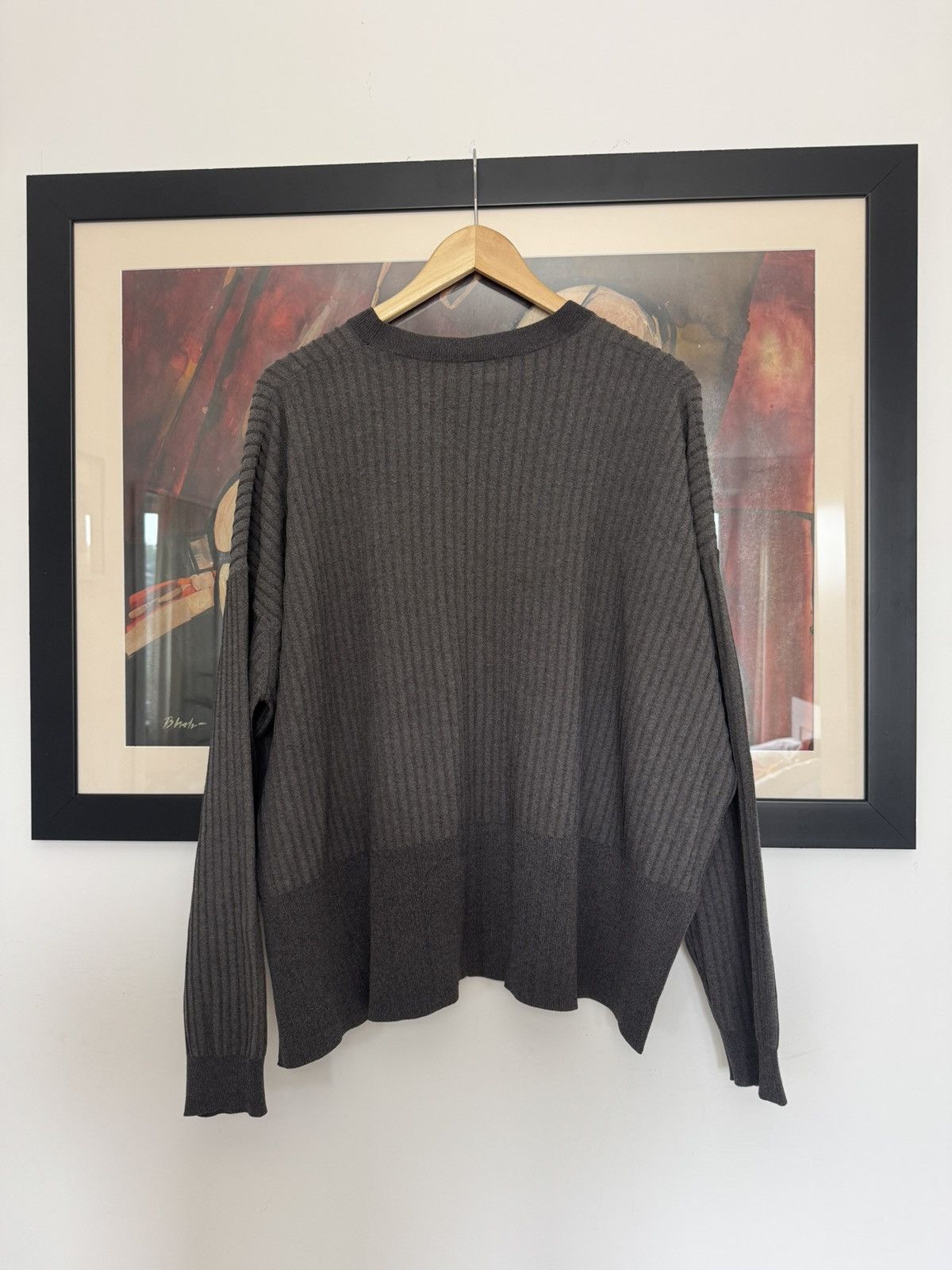 Acne studios sweater issy rib issey miyake style avant garde