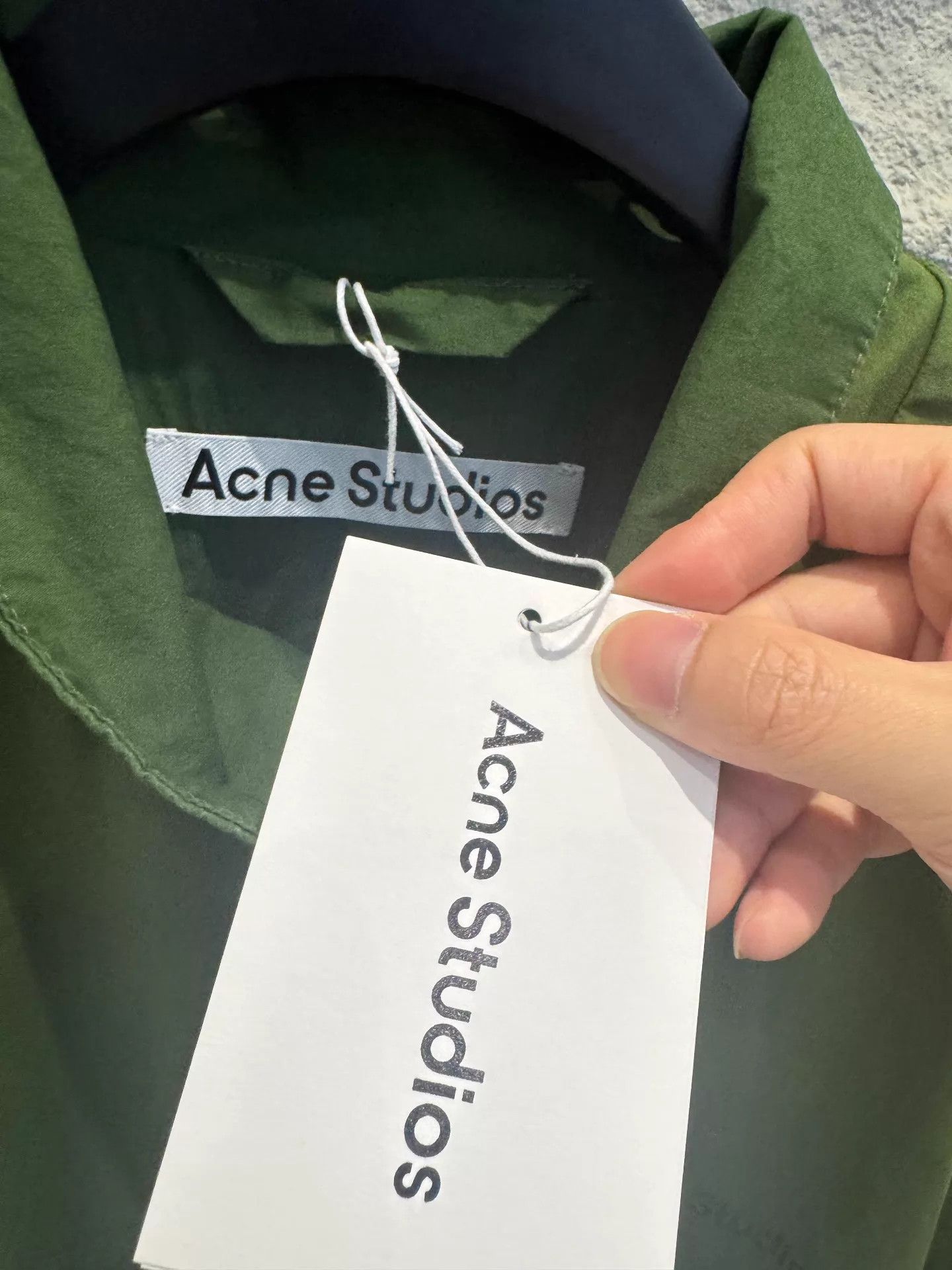 Acne Studios Acne 1996 Logo Unisex Relaxed Forest Green LS Jacket Size US S / EU 44-46 / 1 - 2 Thumbnail