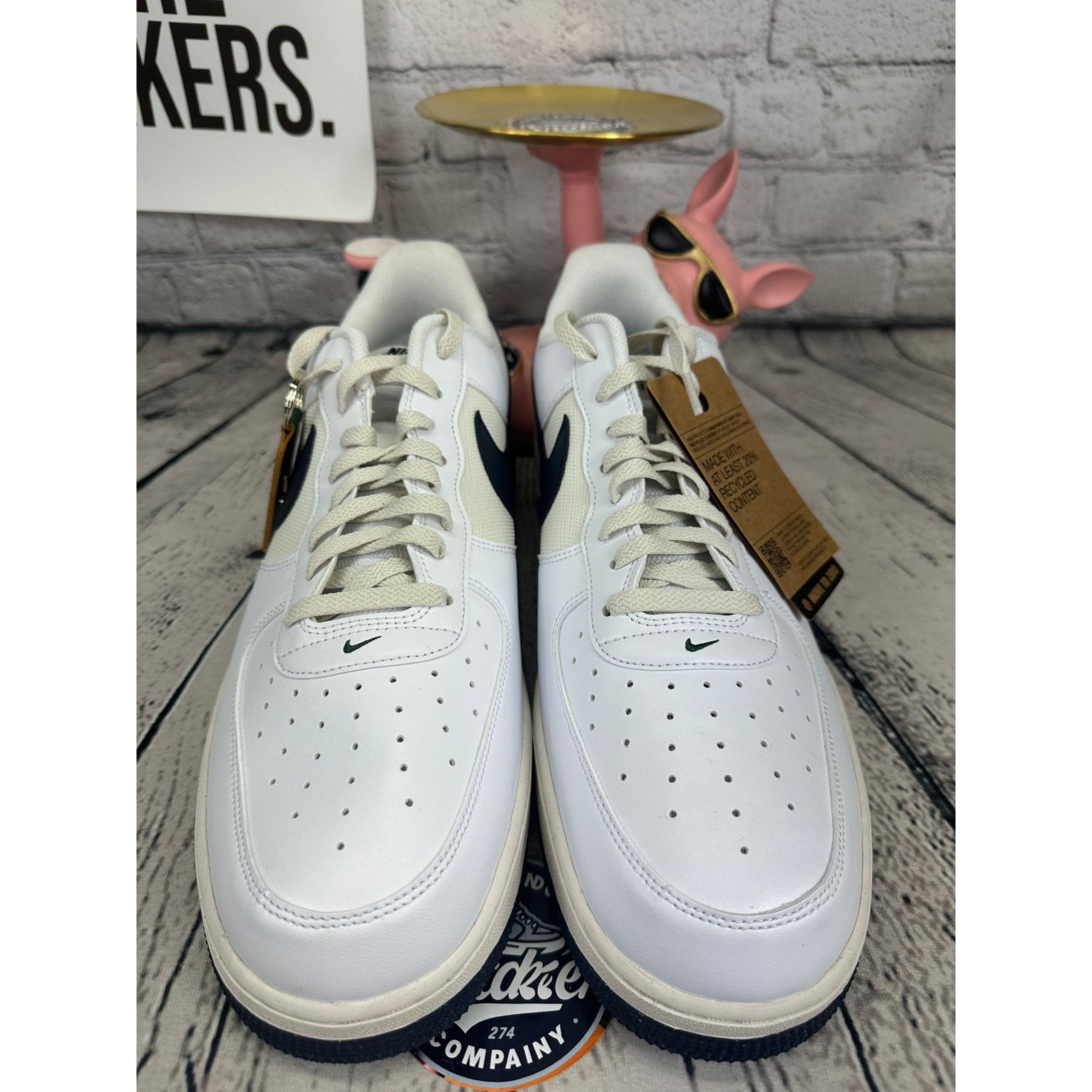Nike Nike Air Force 1 07 AF1 Low Sneakers Mens 15 White Blue Size US 15 / EU 48 - 2 Thumbnail