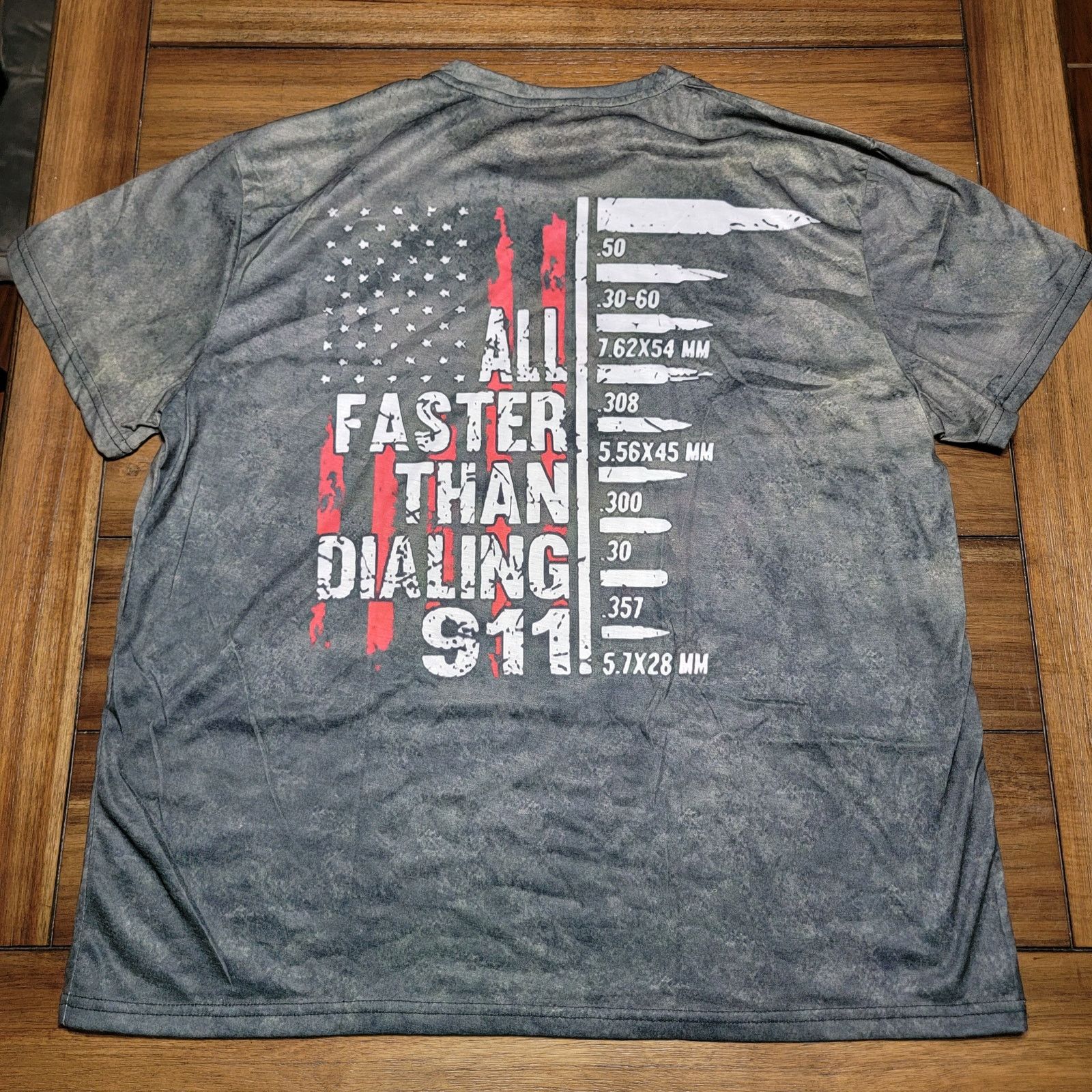 Other Murica Unisex Tee "All Faster Than Dialing 911" - Size 3XL* Size US XXL / EU 58 / 5 - 3 Thumbnail