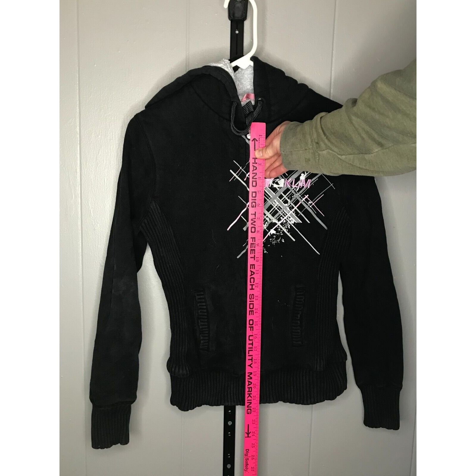 Vintage Klim Jacket Women's Small Grey Pink Hoodie Coat Sherpa Lined Size S / US 4 / IT 40 - 9 Thumbnail
