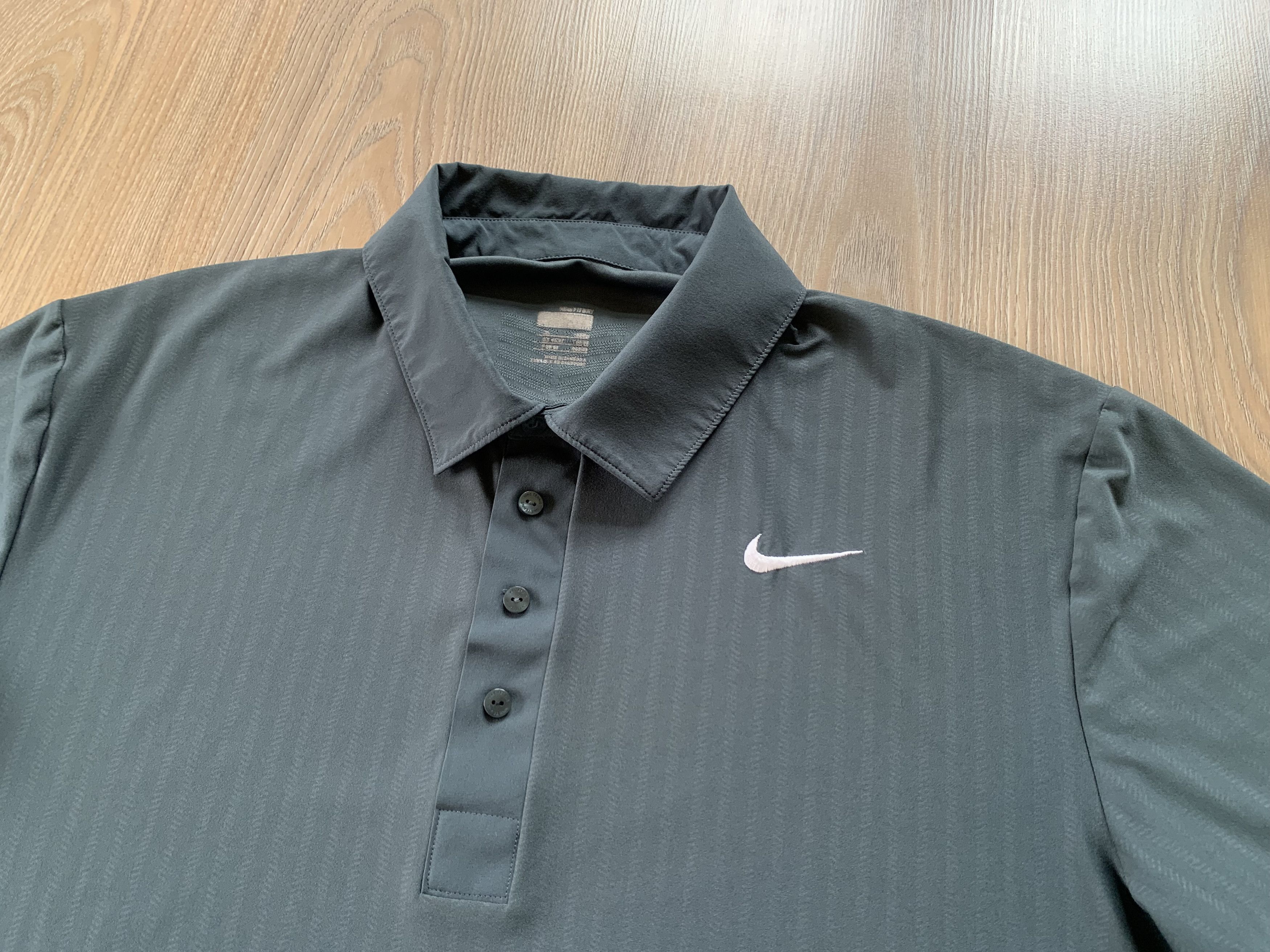 Nike Nike Tennis Grey Sport Training Polo Shirt Size US L / EU 52-54 / 3 - 4 Thumbnail