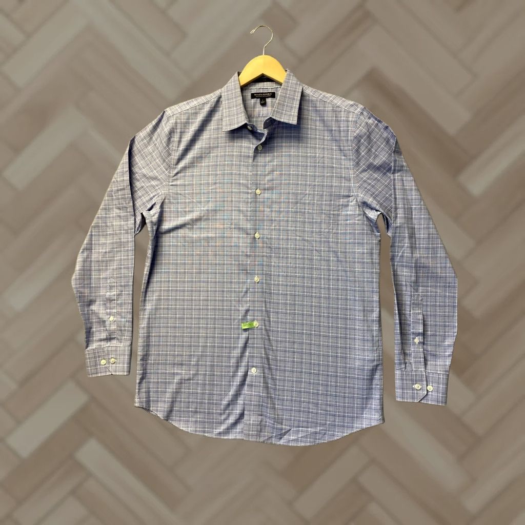 Banana Republic VINTAGE Banana Republic Button Shirt Mens L Blue Cotton Slim Fit Long Sleeve /0826 Size US L / EU 52-54 / 3 - 1 Thumbnail