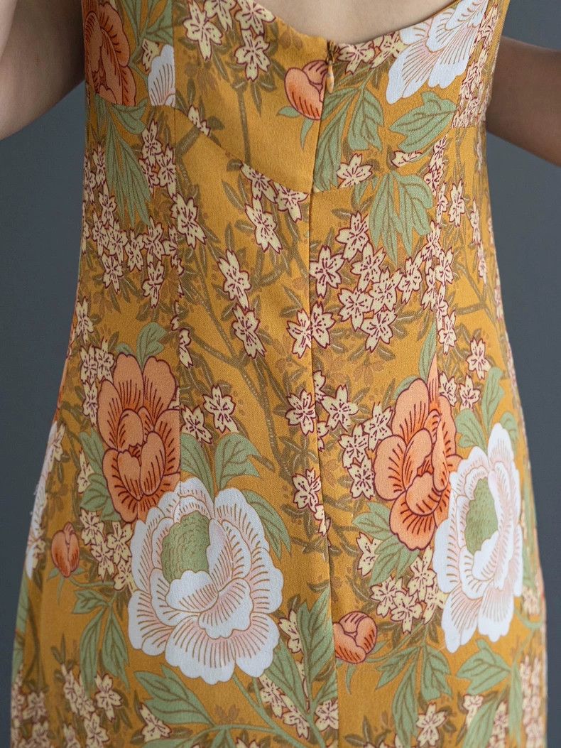 Kenzo KENZO Yellow and floral flowers strap dress vintage Size M / US 6-8 / IT 42-44 - 6 Thumbnail