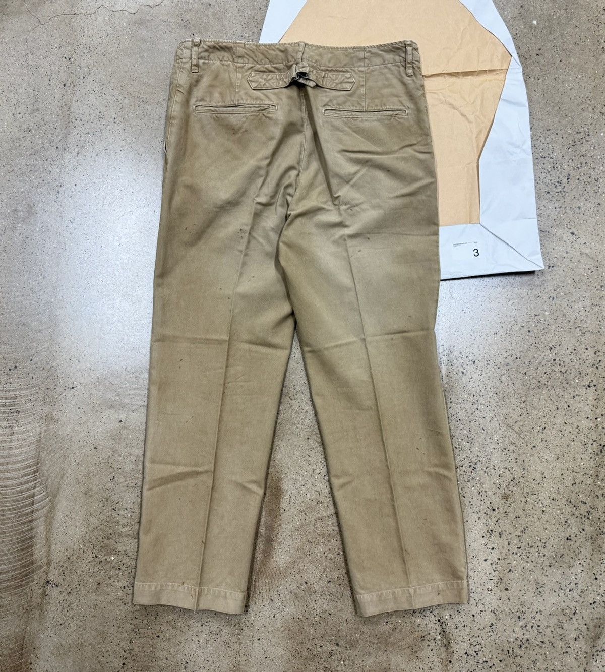 Visvim Visvim 22ss CHINO PANTS HW TAPER DMGD Beige Size US 34 / EU 50 - 2 Thumbnail
