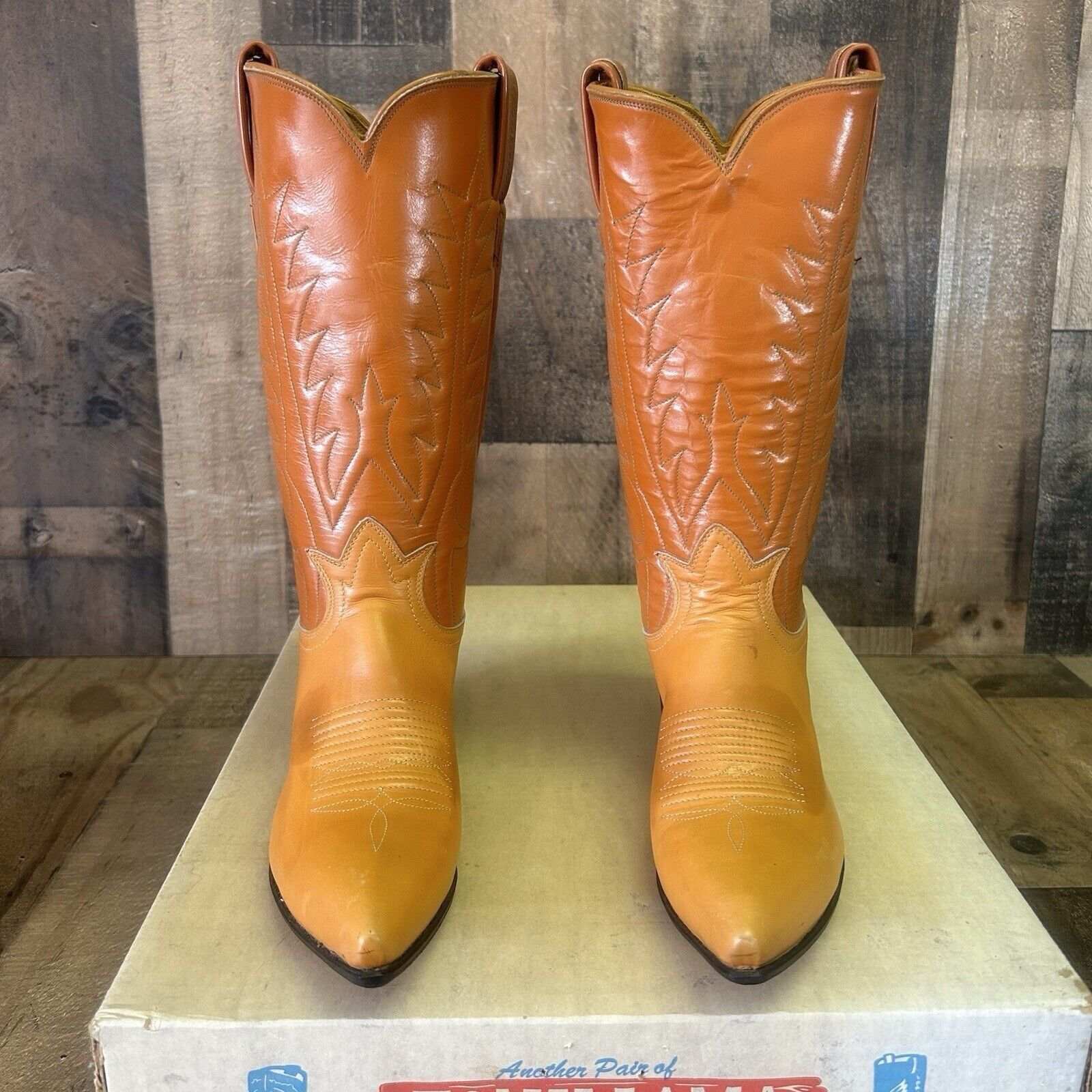 Tony Lama Tony Lama Vintage Gold Label Cowboy Boots Womens 4.5 A Size US 4.5 / IT 34.5 - 6 Thumbnail